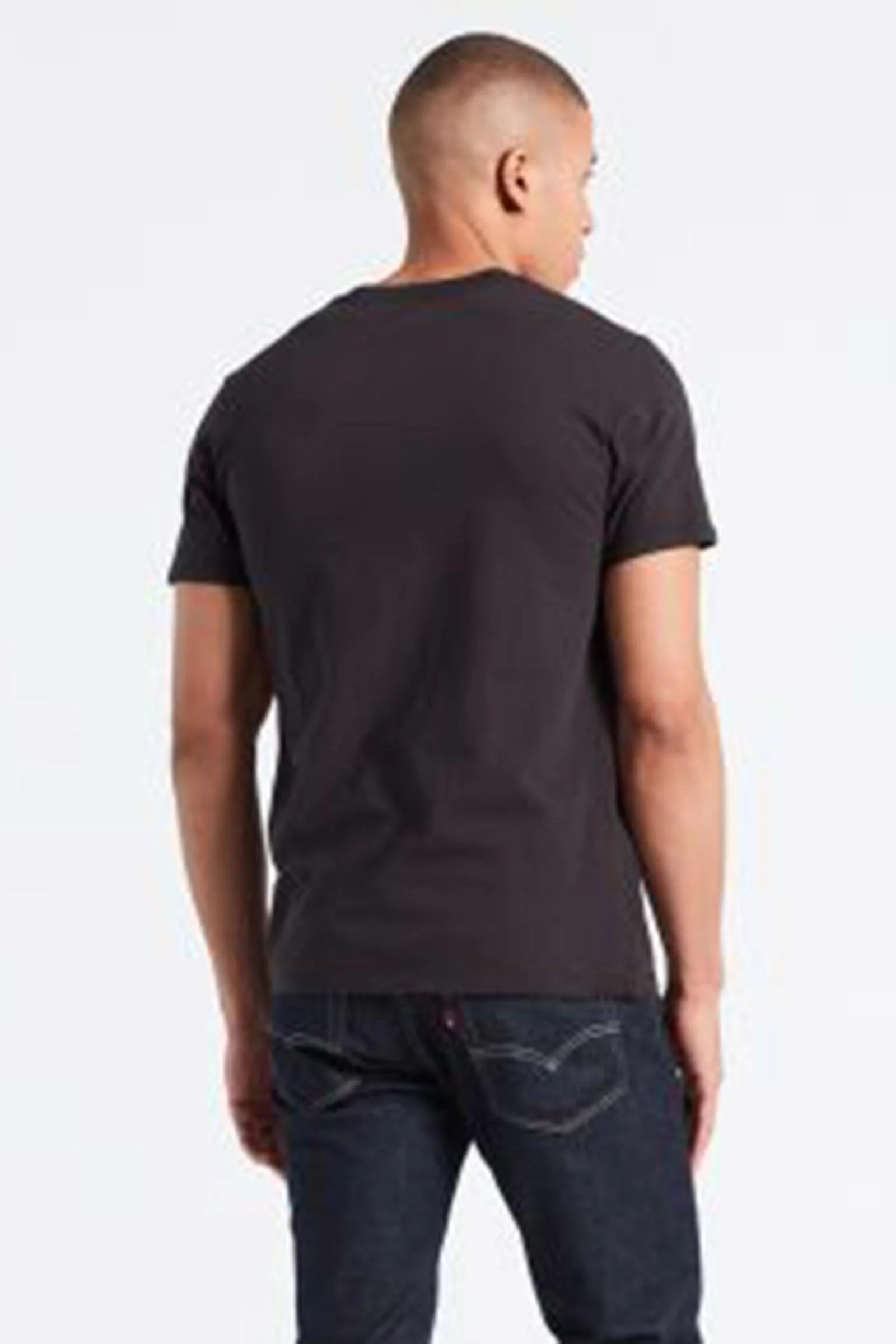 T-shirt Levi's The Perfect Tee da uomo – Nero con logo rosso