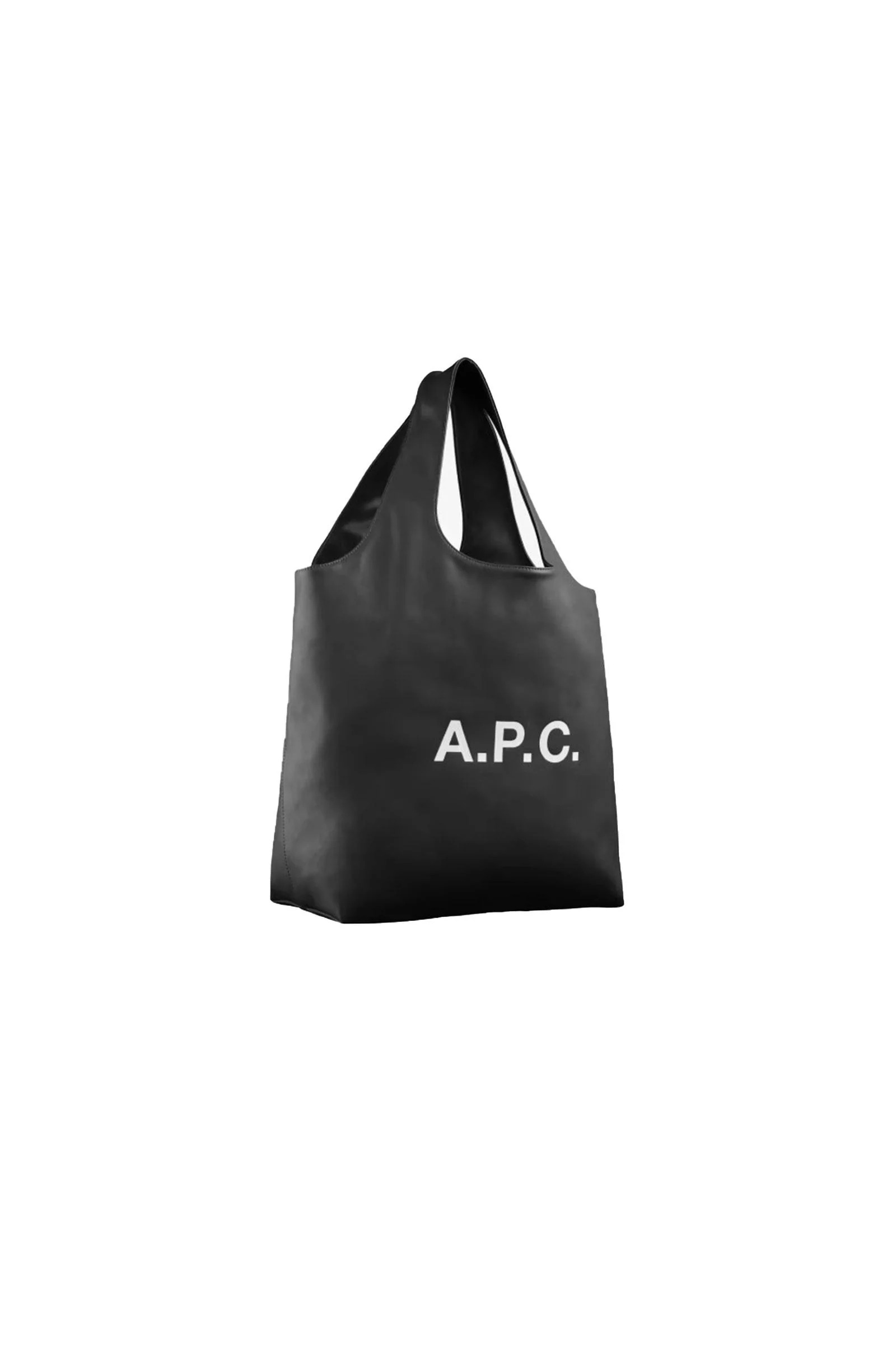 Borsa Shopper A.P.C. in Pelle Nera Elegante