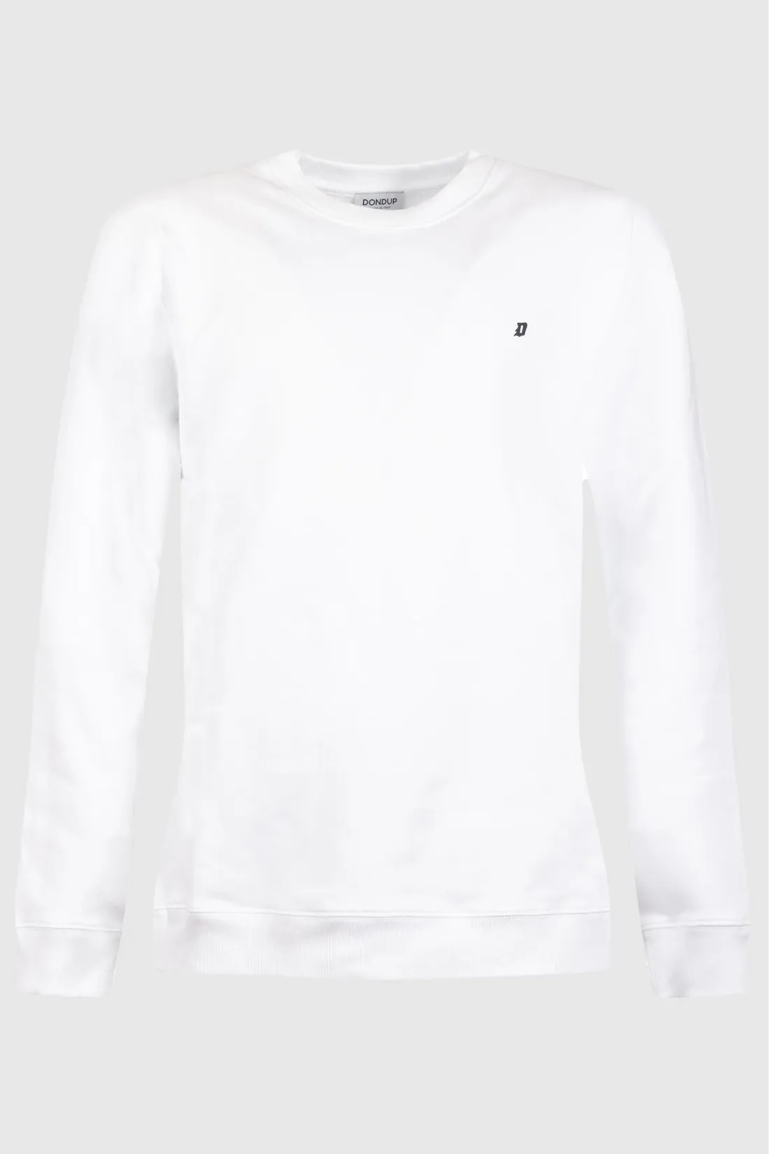 Felpa Girocollo in Cotone con Ricamo Logo