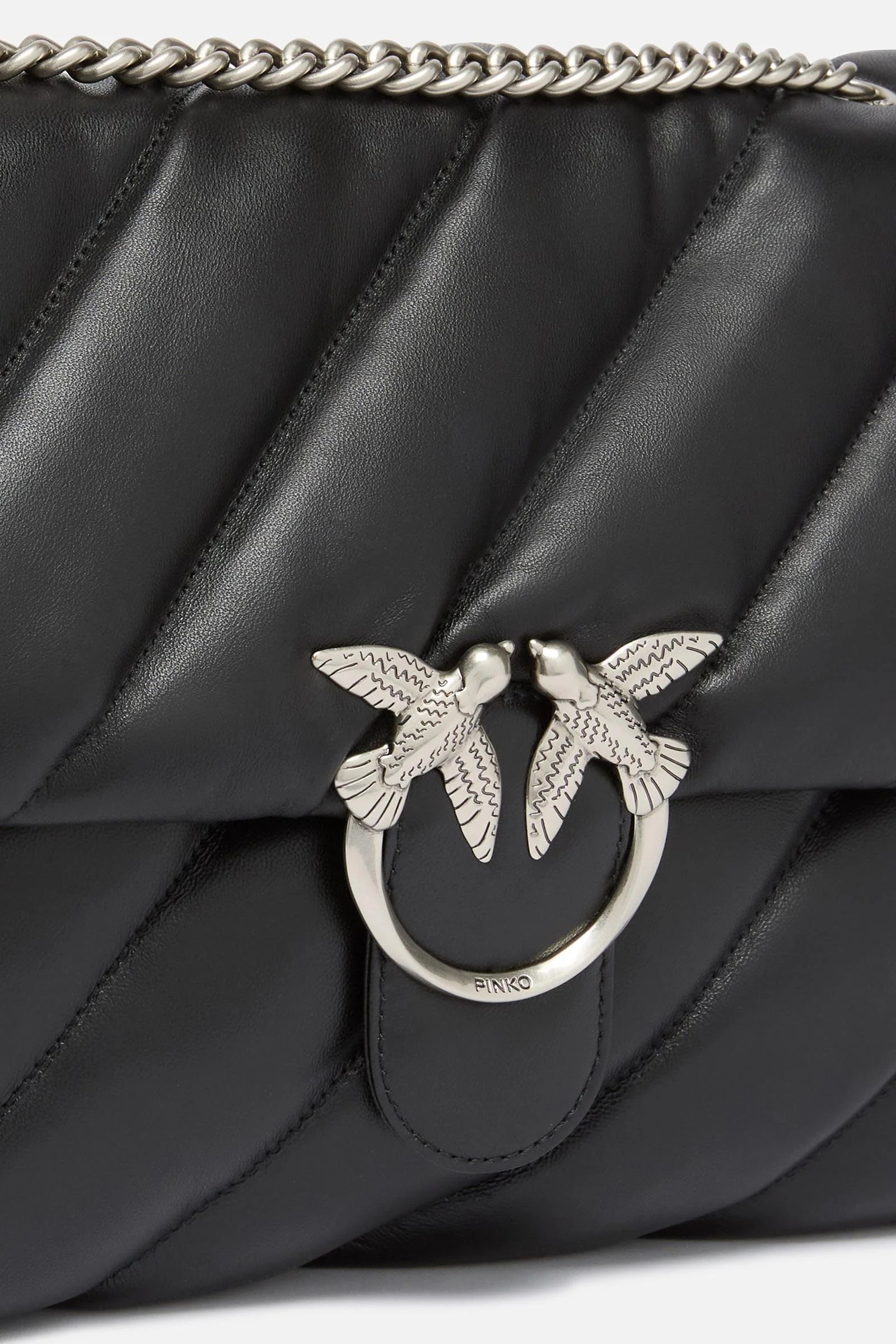 Borsa a Tracolla Grande Love Bag Puff in Nappa Trapuntata