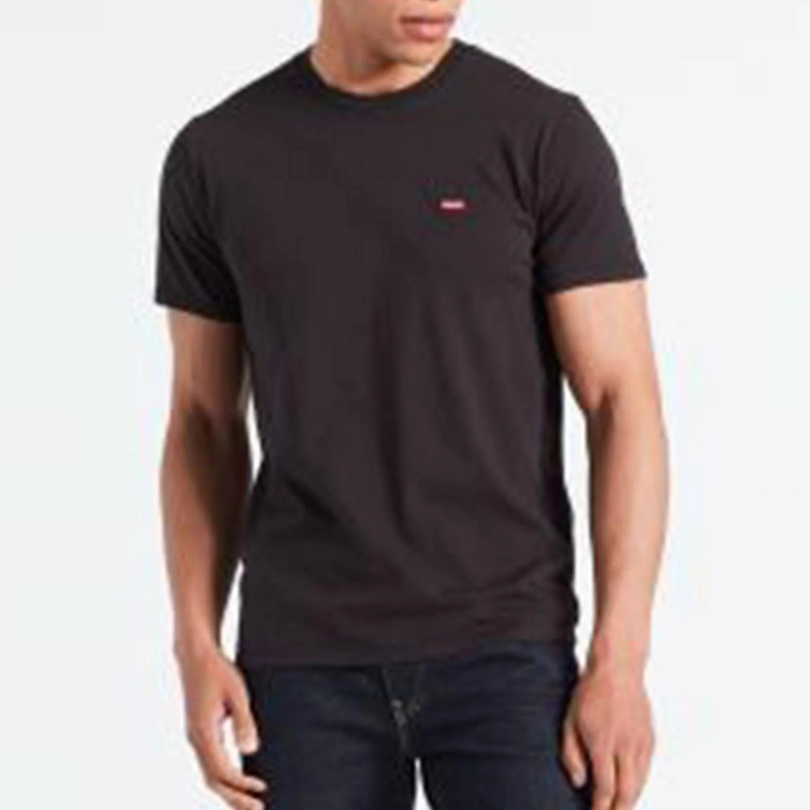 T-shirt Levi's The Perfect Tee da uomo – Nero con logo rosso