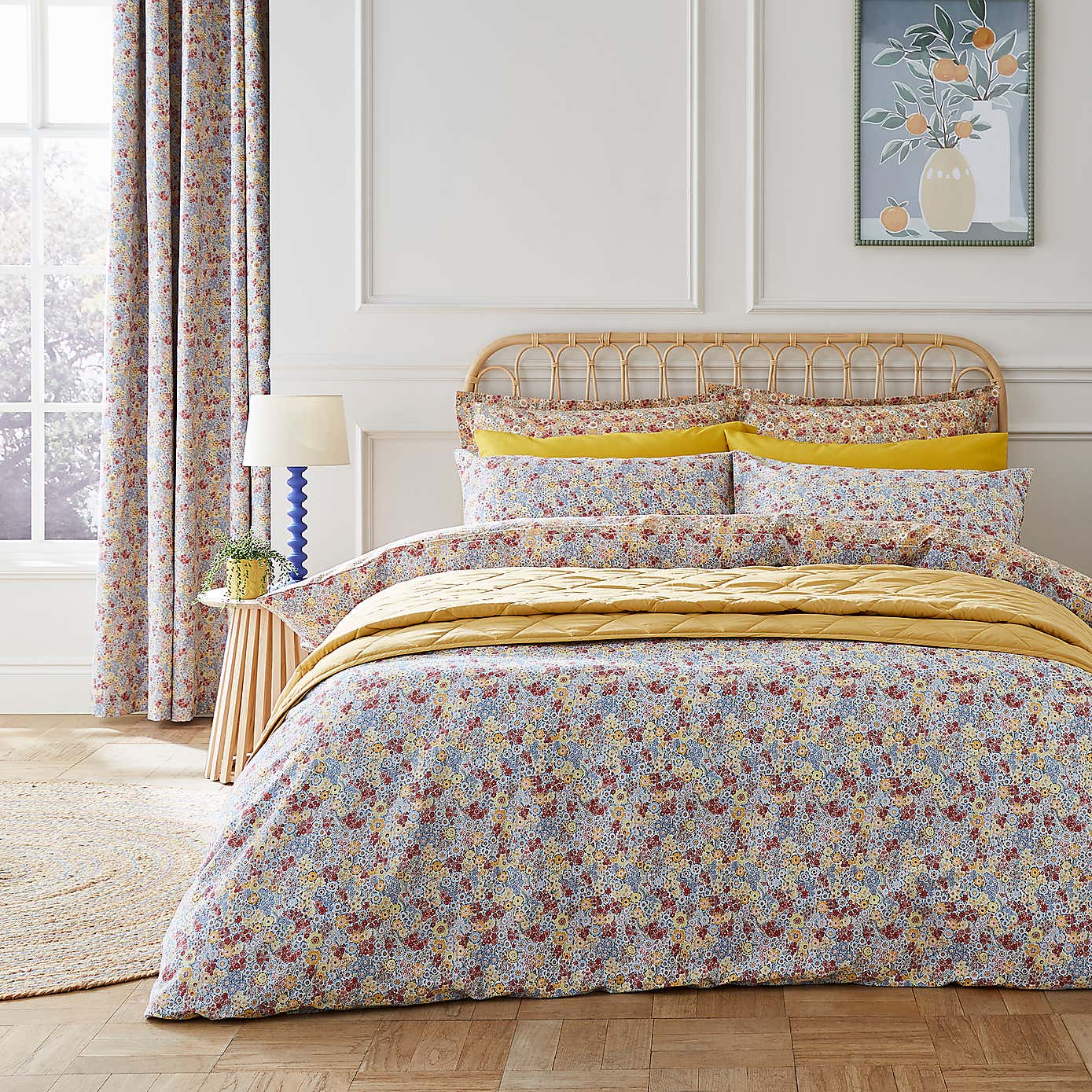 Hannah Retro Ditsy Oxford Pillowcase
