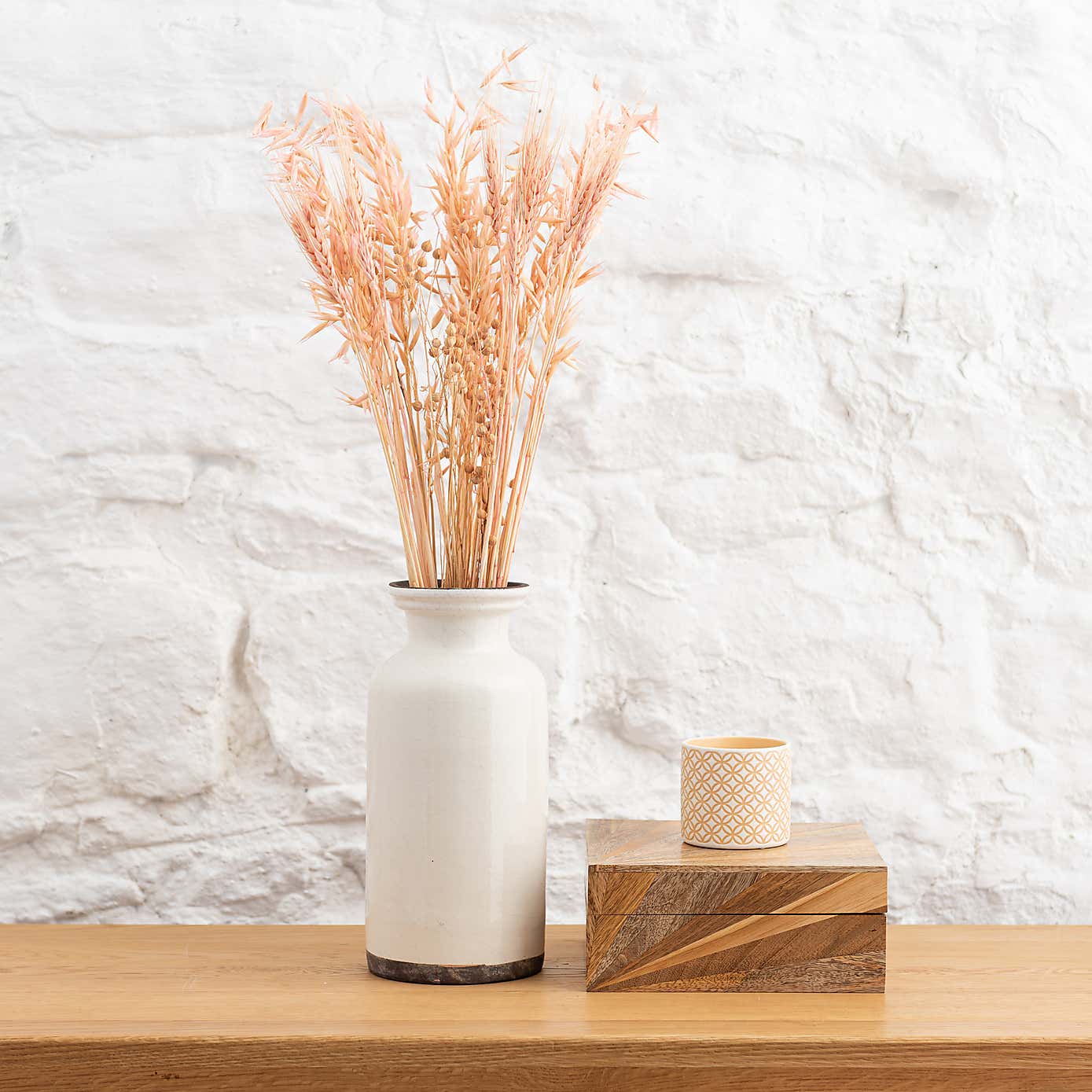 Dried Wheat and Grass Bouquet