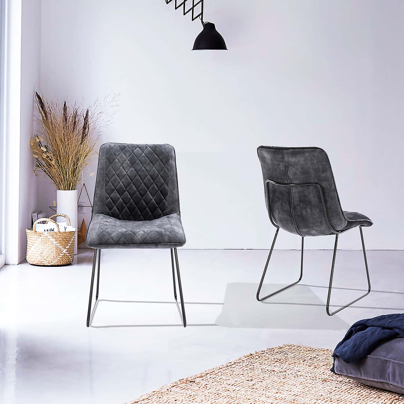 Indus Valley Set of 2 Fsix Dining Chairs