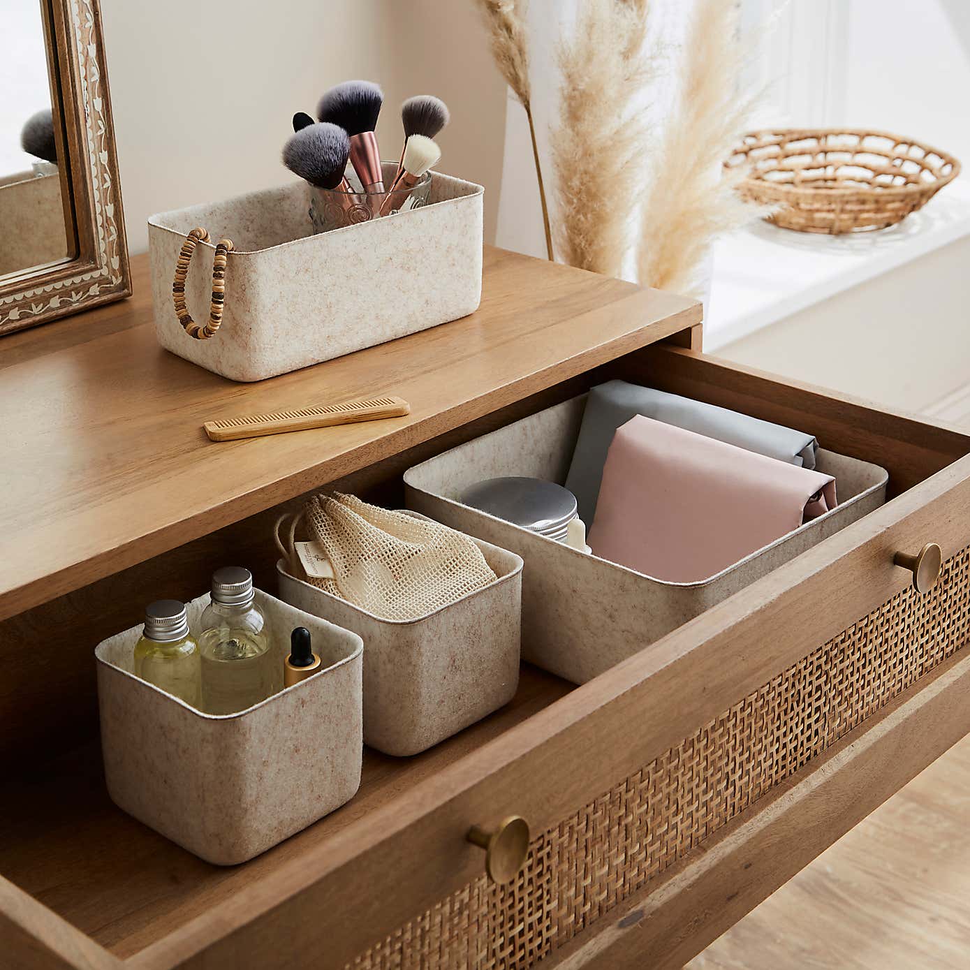 The Edited Life Natural Felt Drawer Organiser Bundle