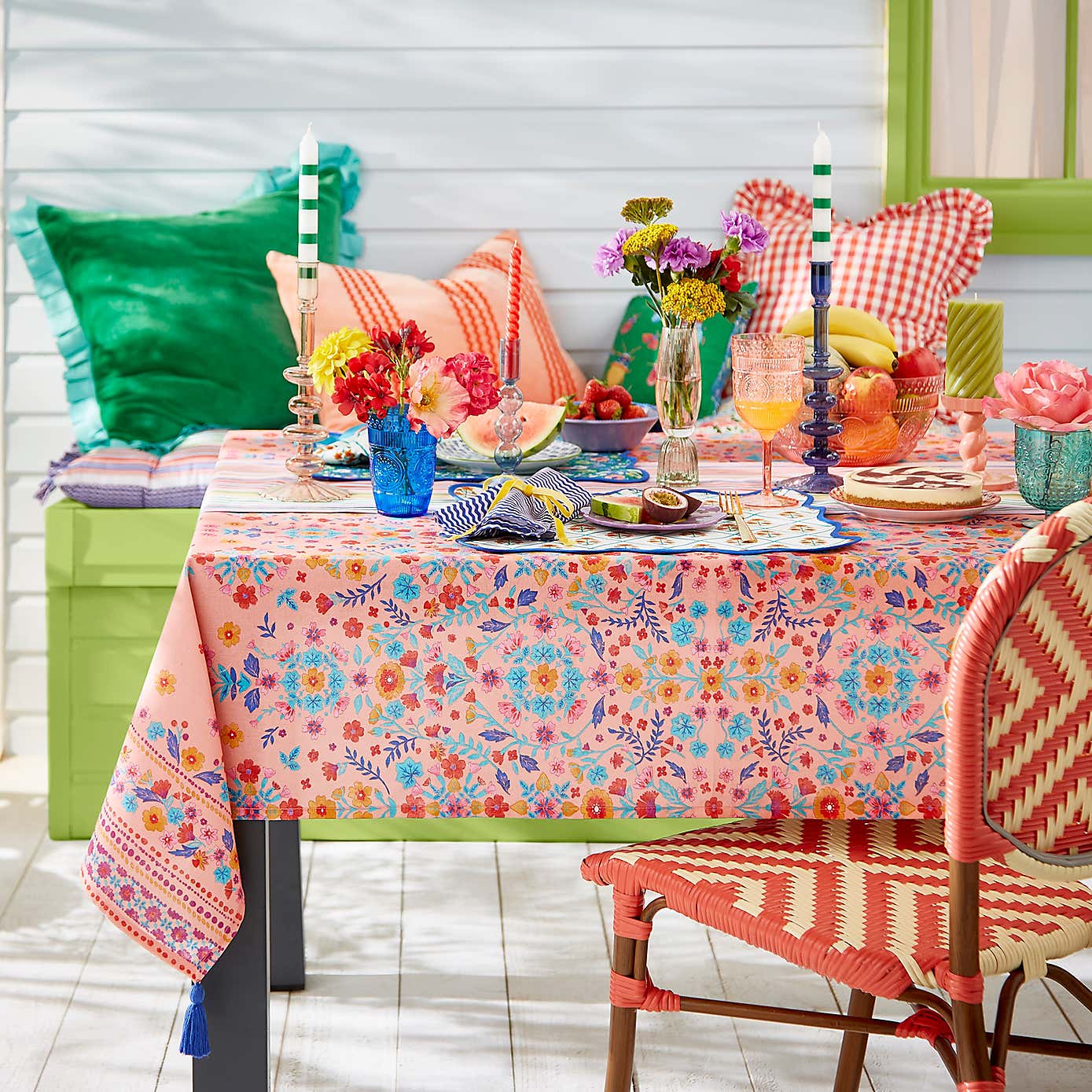 Sophie Robinson Block Print Tablecloth