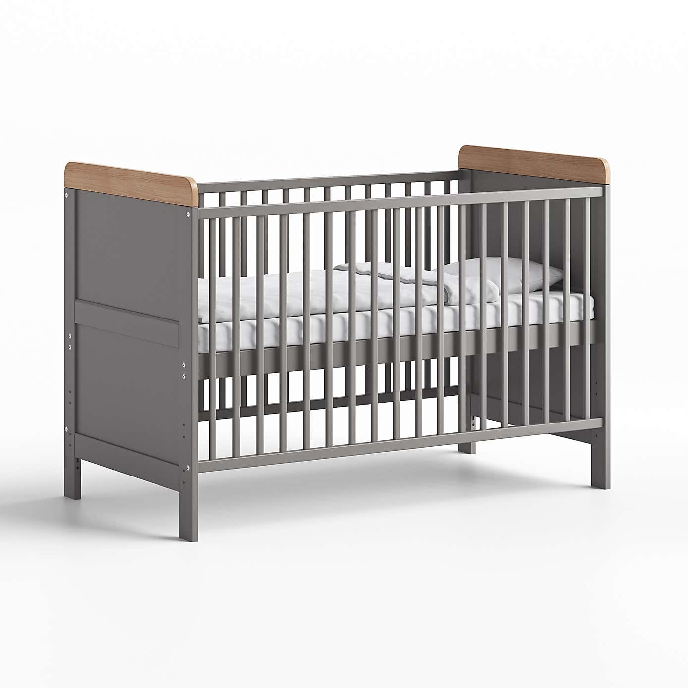 Little Acorns Classic Oak Effect 3 Piece Nursery Furniture Set