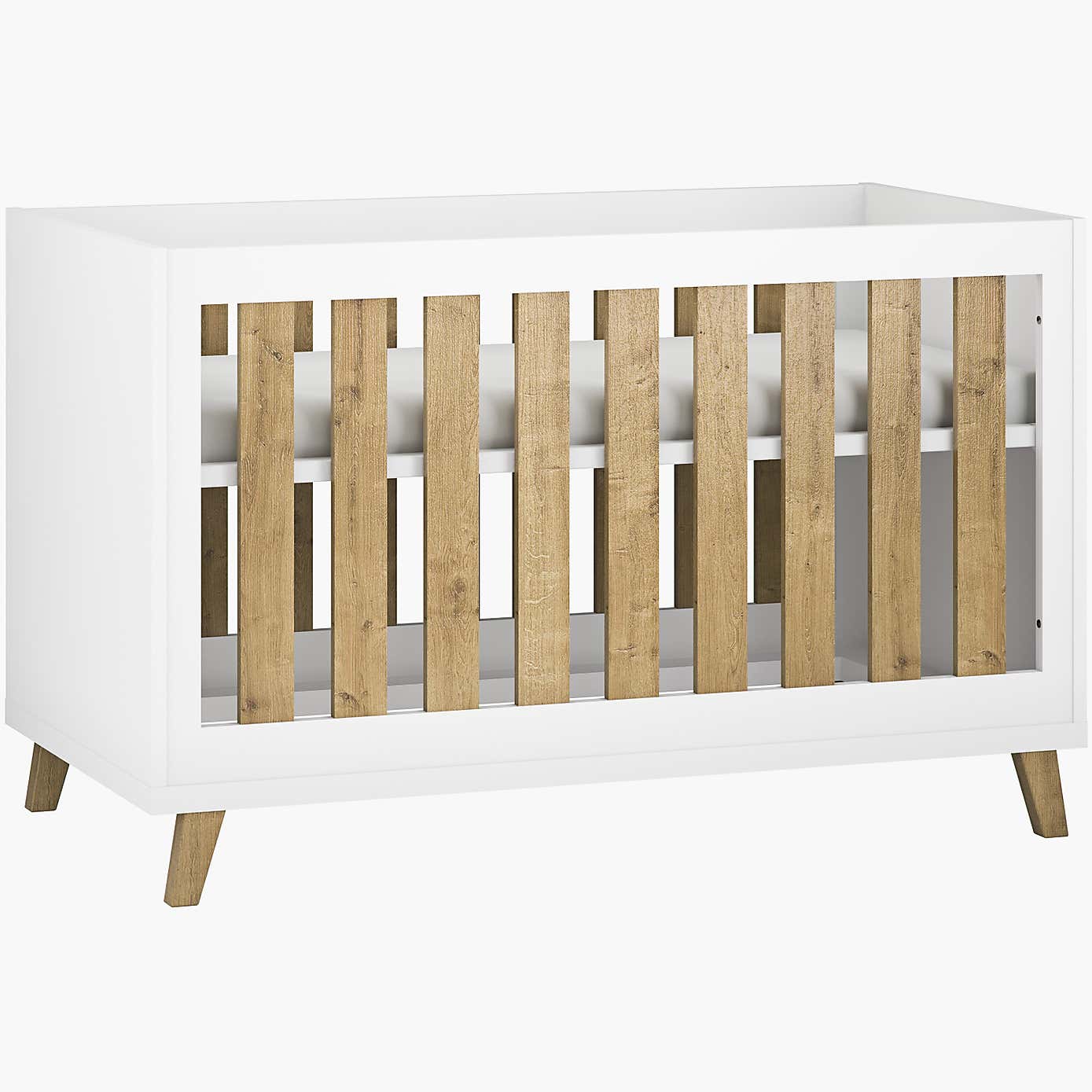 Little Acorns Siriana Cot Bed and 3 Drawer Chest Nursery Set