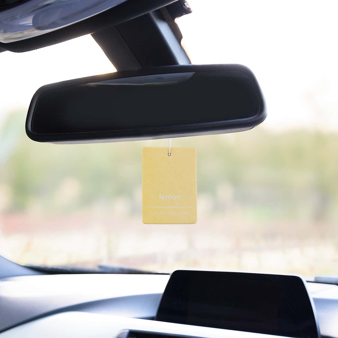 Pack of 2 Car Air Fresheners, Lemon
