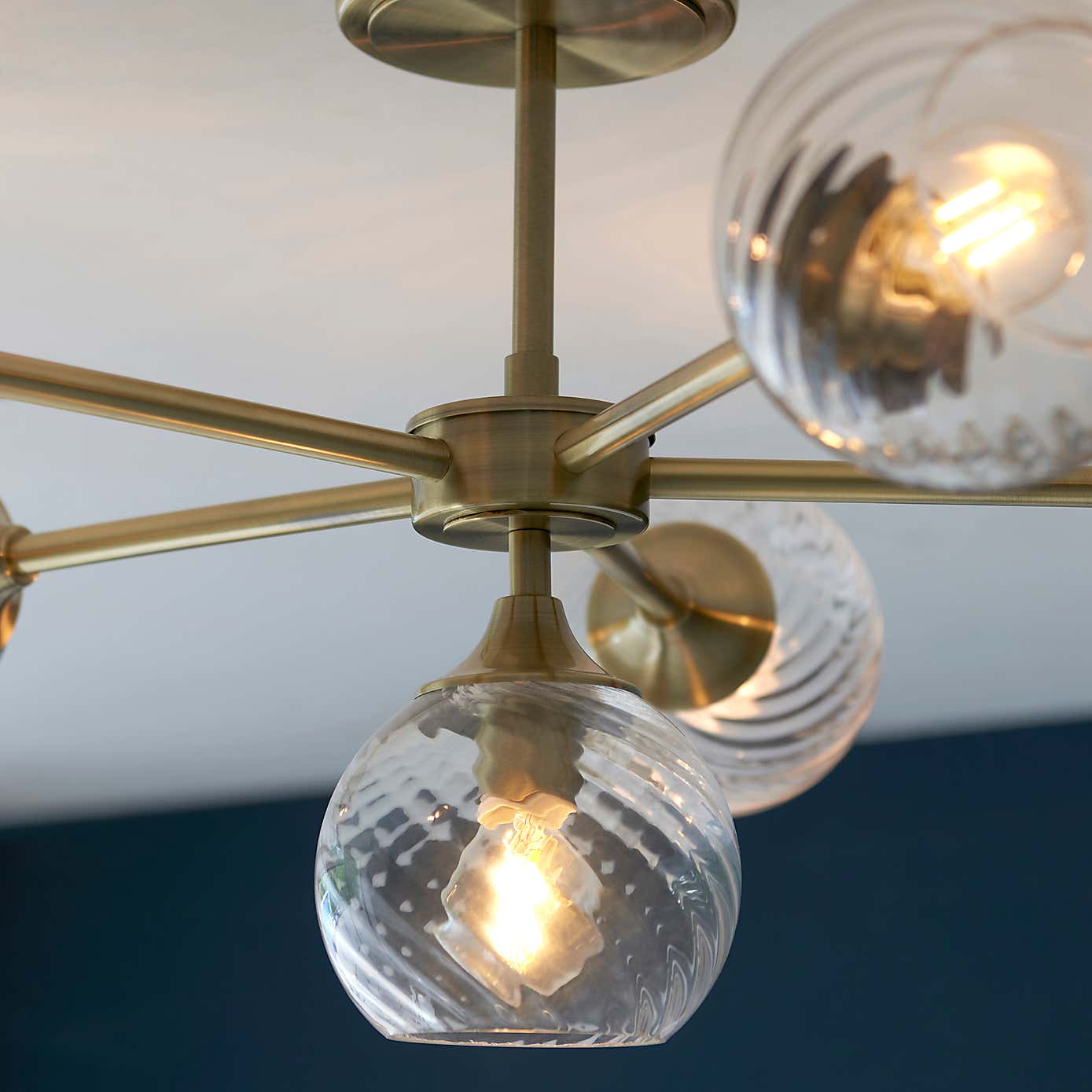 Vogue Lighting Asher 6 Light Semi Flush Ceiling Light