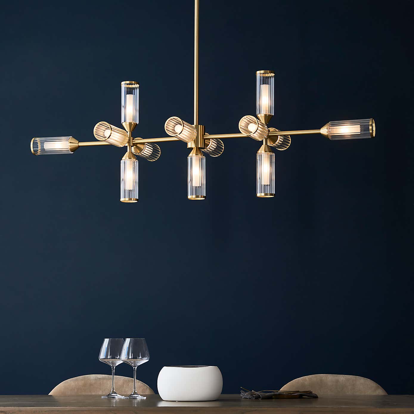 Vogue Bailey Art Deco 13 Light Adjustable Ceiling Light