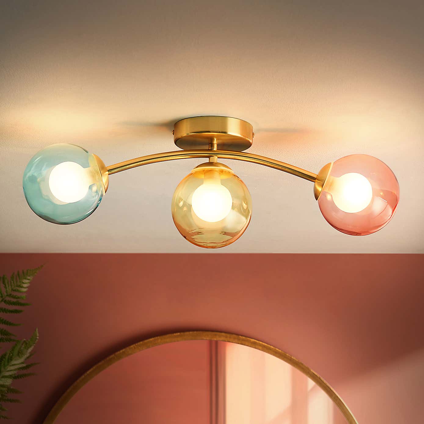 Eliza 3 Light Bathroom Flush Ceiling Light
