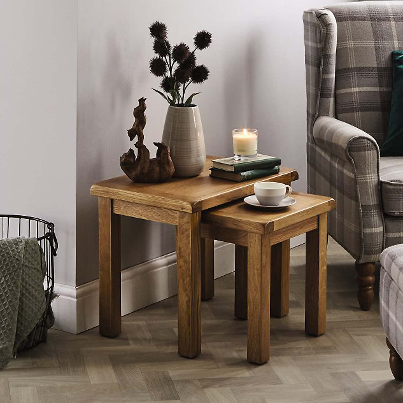 Sherbourne Oak Nest of Tables