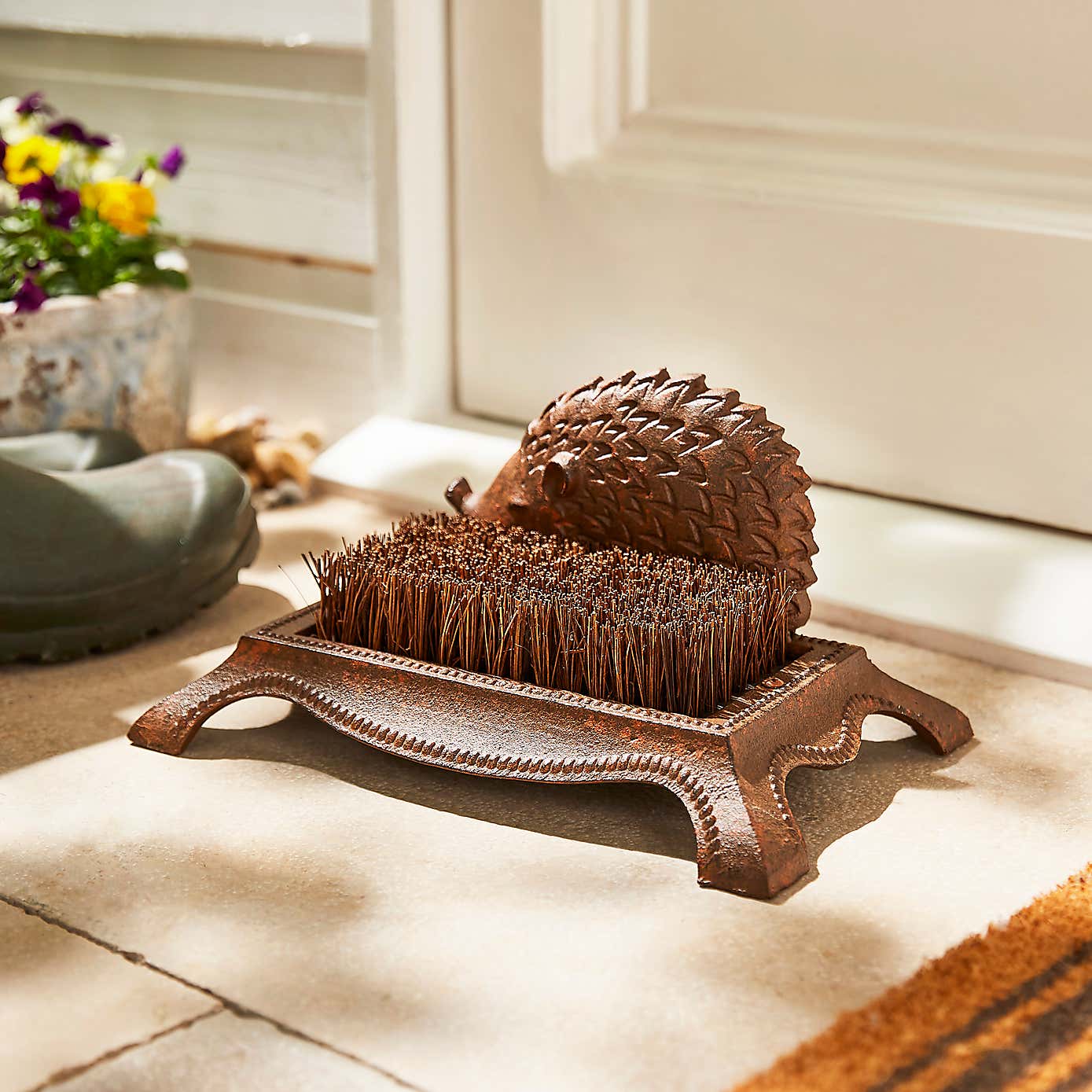 Cast Iron Hedgehog Boot Brush
