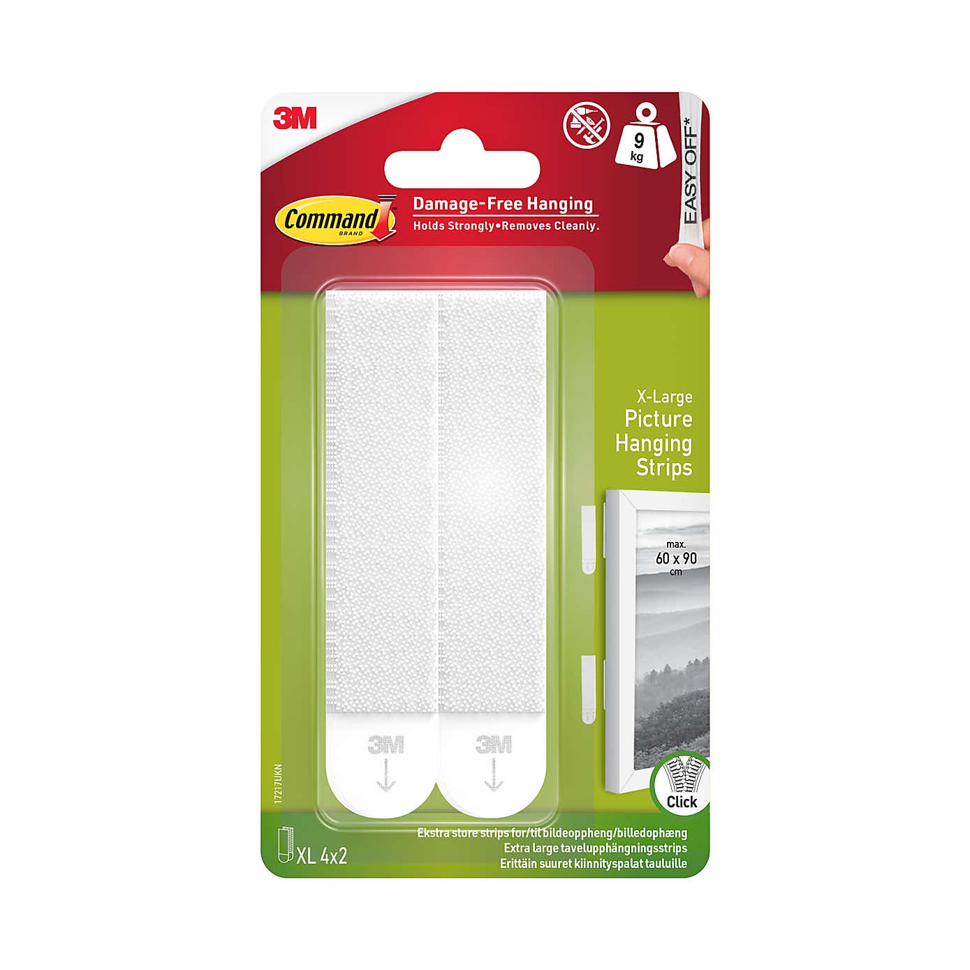 Set of 4 Command XL Picture Hanging Strips