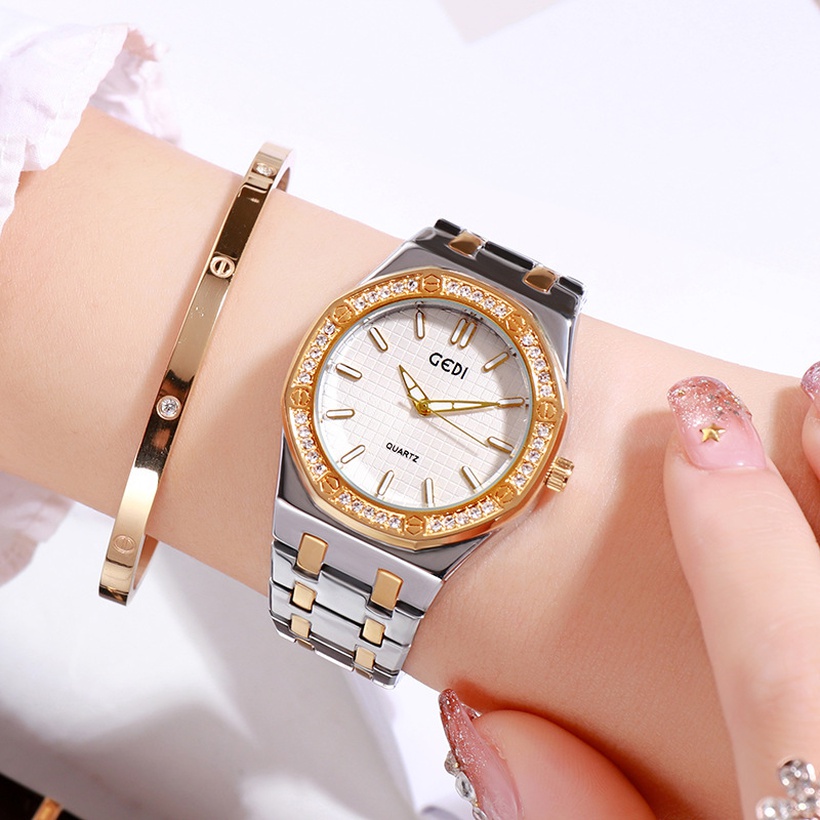 Diamondstudded Simple Waterproof Fashion Watch