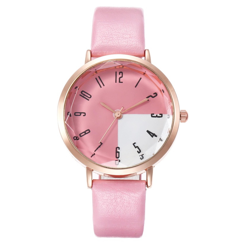 Watch Ladies Personality Digital Scale Twocolor Simple Belt Quartz Watch Female Models s Fashion