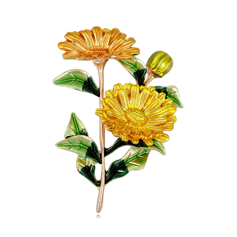 Alloy Korea Flowers Brooch