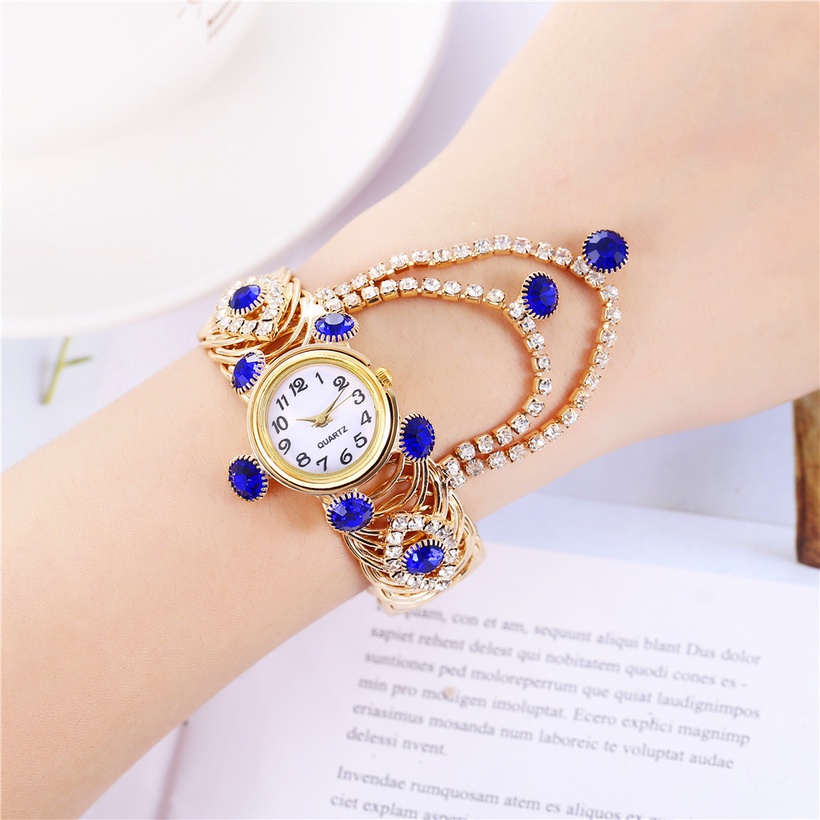 Fashion Bracelet Watch Diamond Water Drop Tassel Quartz Watch