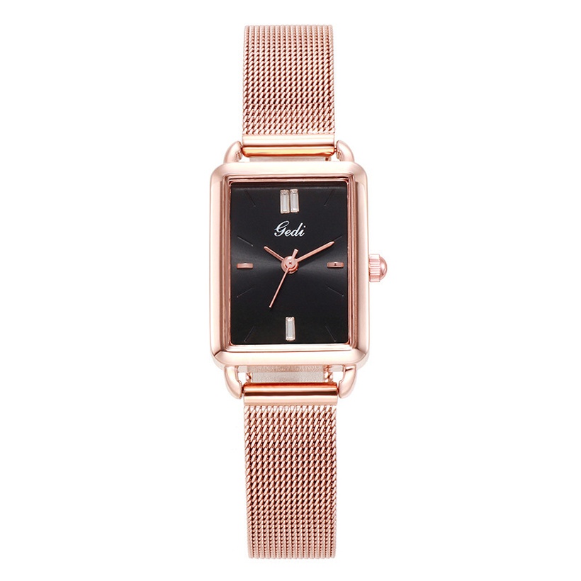New Korean Fashion Square Ladies Mesh Strap Watch