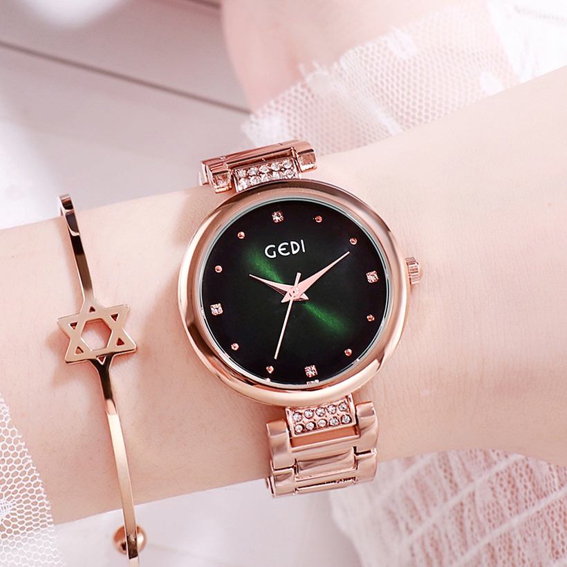 New Simple Point Diamond Ladies Steel Band Watch