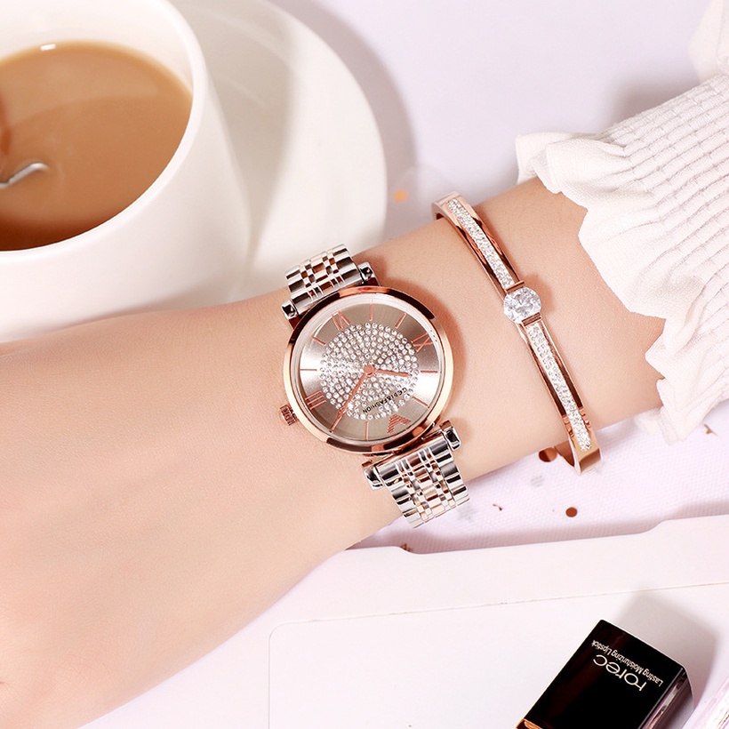 Starry Fashion Diamond Steel Band Watch