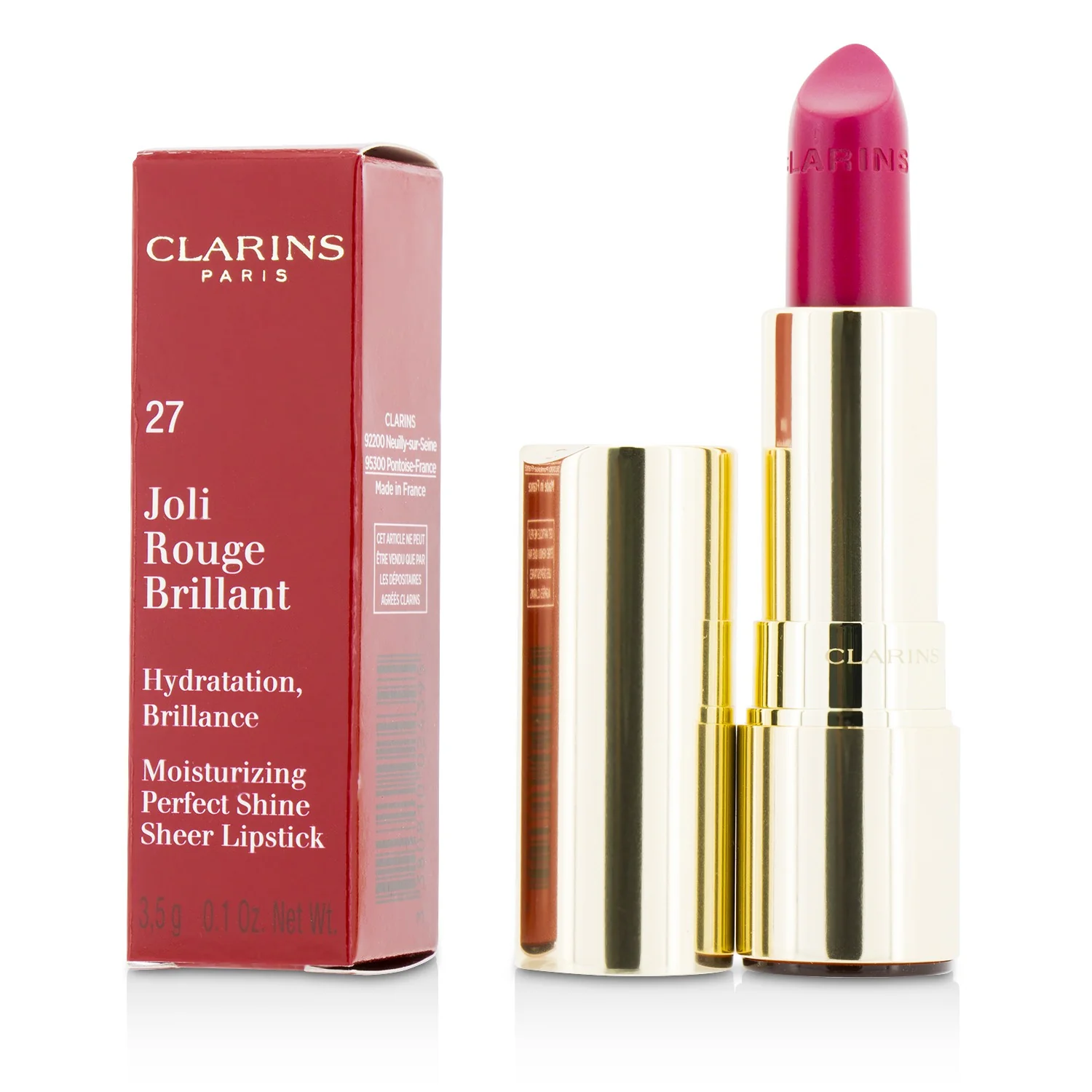 Clarins Joli Rouge Brillant (Moisturizing Perfect Shine Sheer Lipstick) - # 757S Nude Brick  3.5g/0.1oz