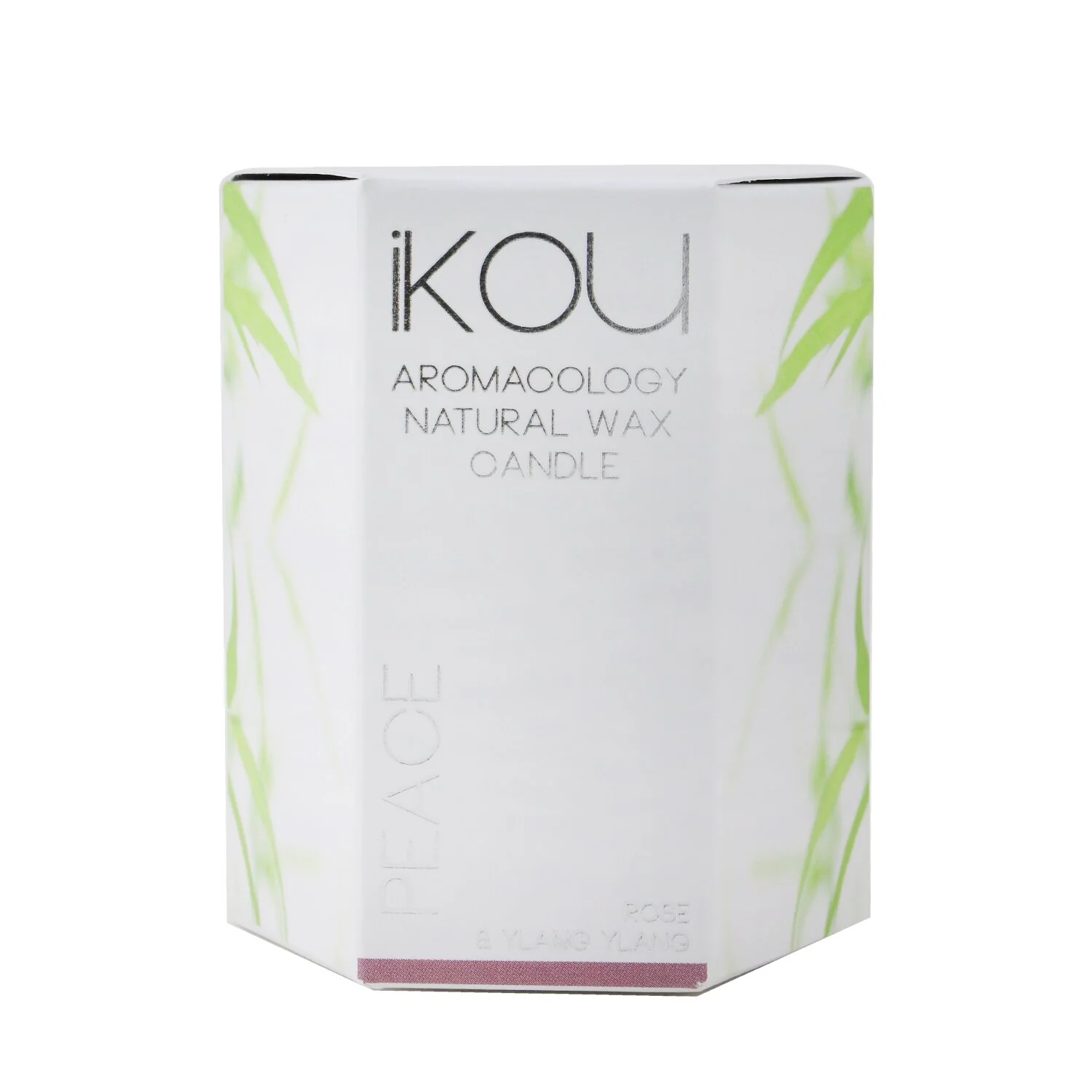 iKOU Eco-Luxury Aromacology Natural Wax Candle Glass - Calm (Lemongrass & Lime)  85g