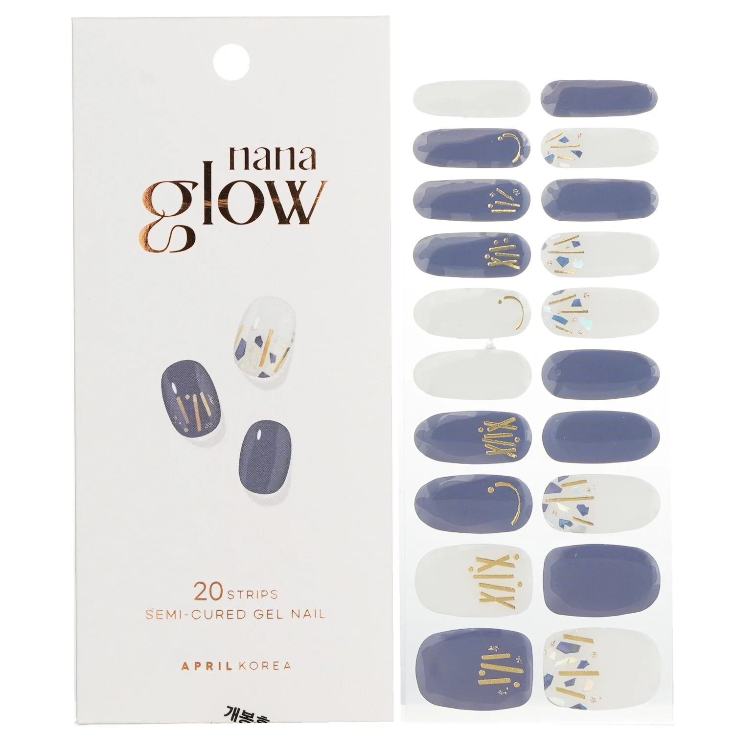 April Korea Nanaglow Nail Sticker - # GN22  20pcs