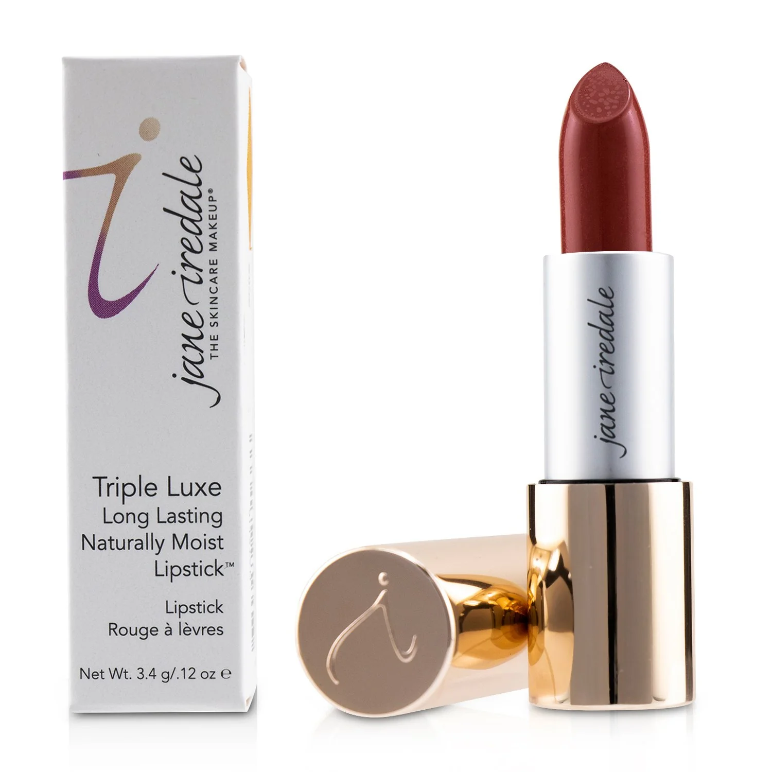 Jane Iredale Triple Luxe Long Lasting Naturally Moist Lipstick - # Megan (Strawberry Red)  3.4g/0.12oz