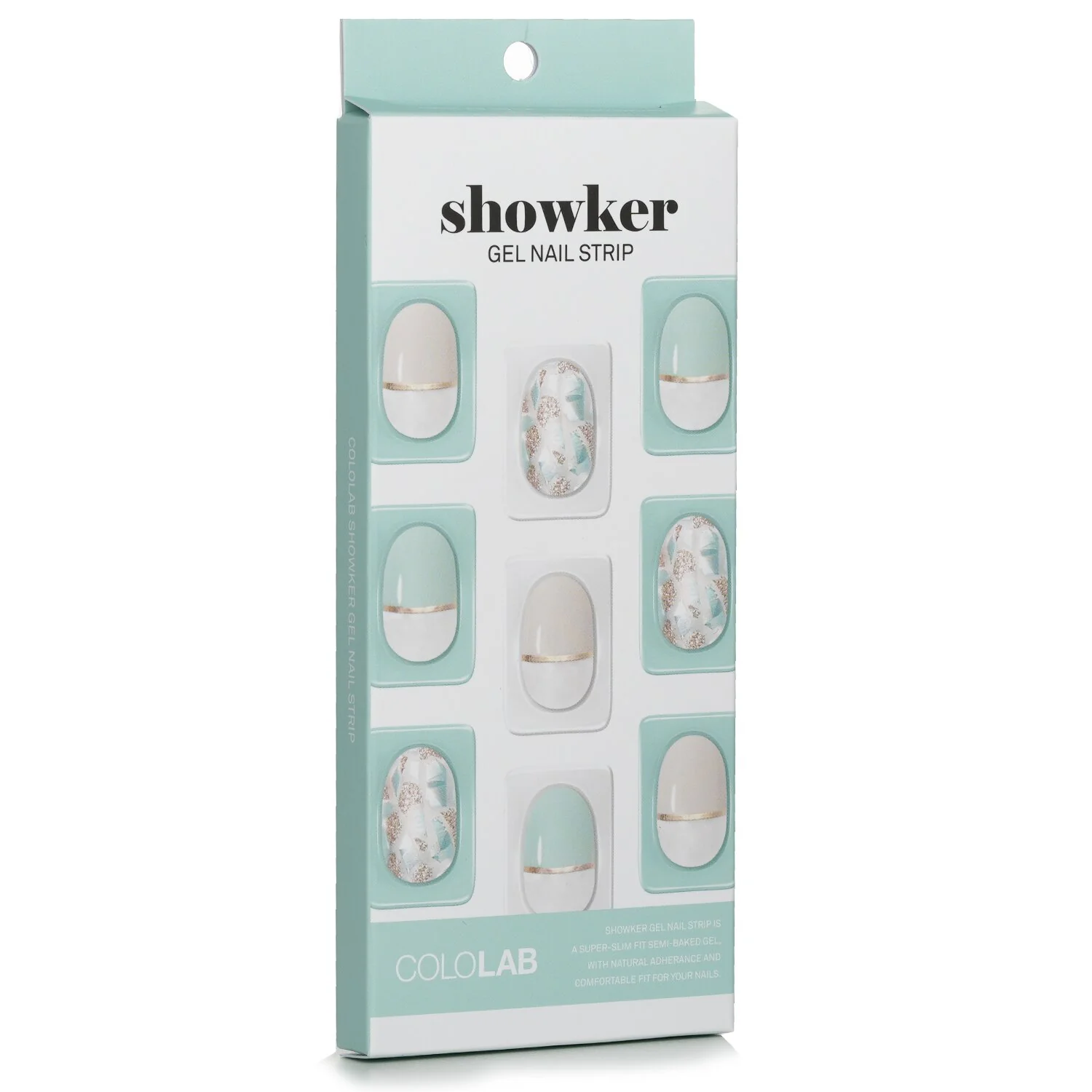 Cololab Showker Gel Nail Strip # CNA401 Blackberry Marble  1pcs