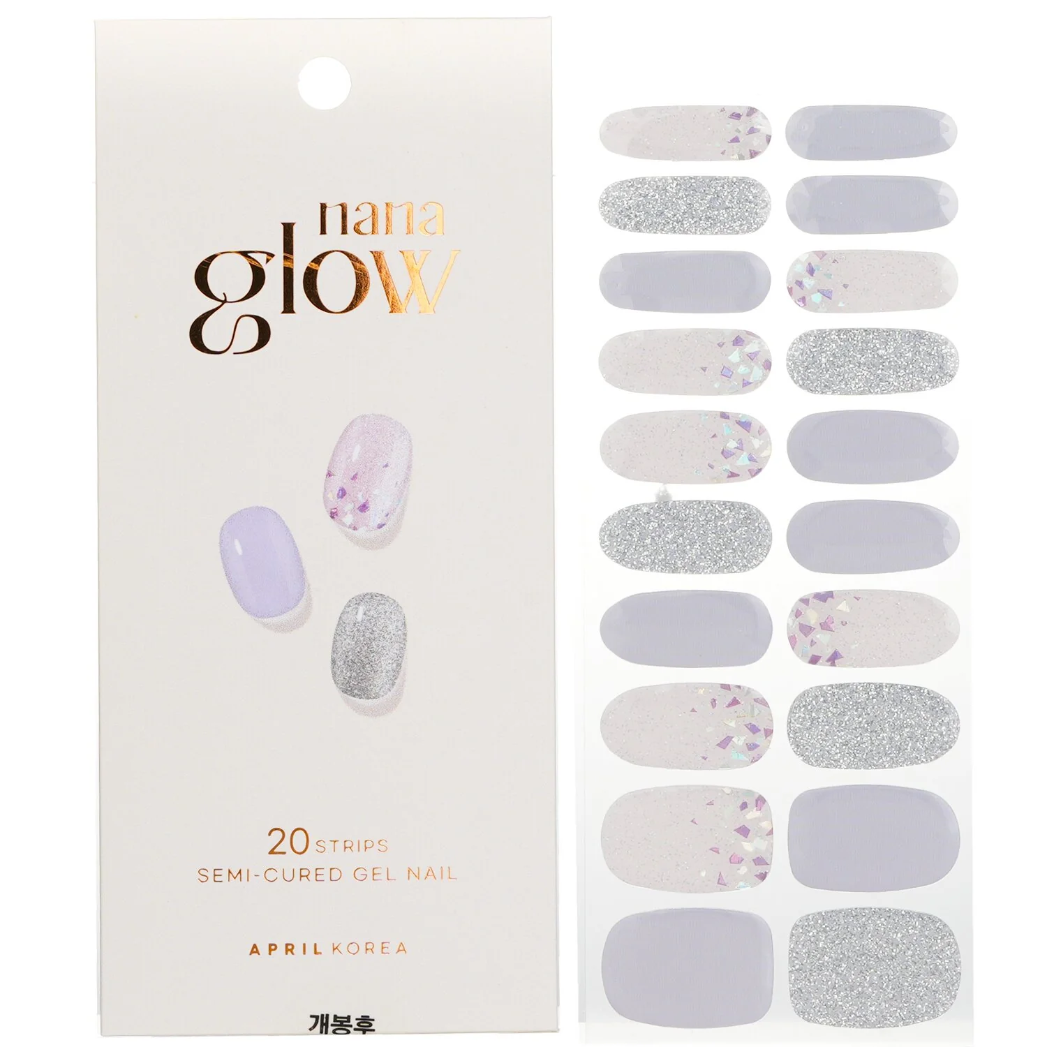 April Korea Nanaglow Nail Sticker - # GN22  20pcs