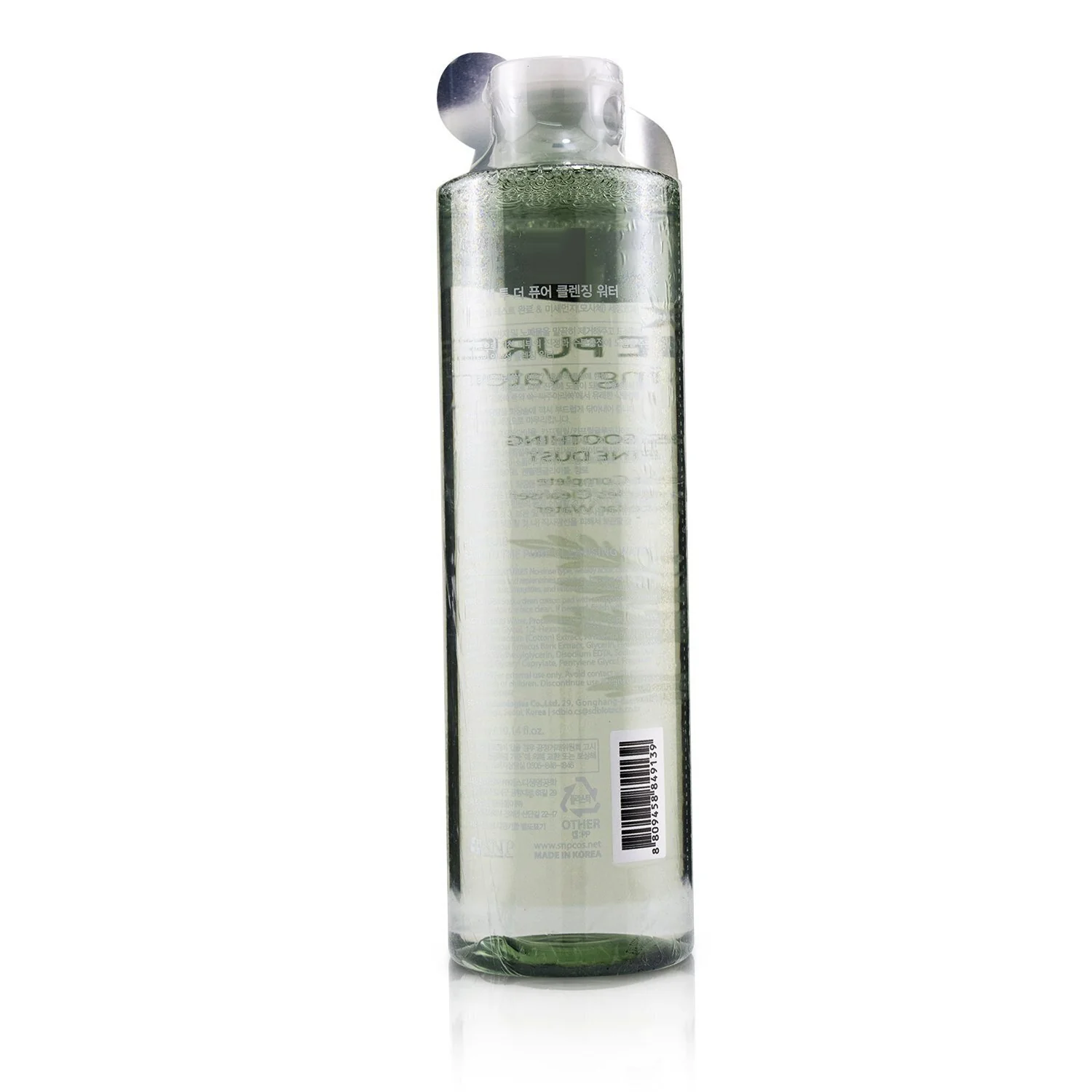 SNP Hddn=Lab Back To The Pure Cleansing Water - Calming & Soothing Cleanses Fine Dust  300ml/10.14oz