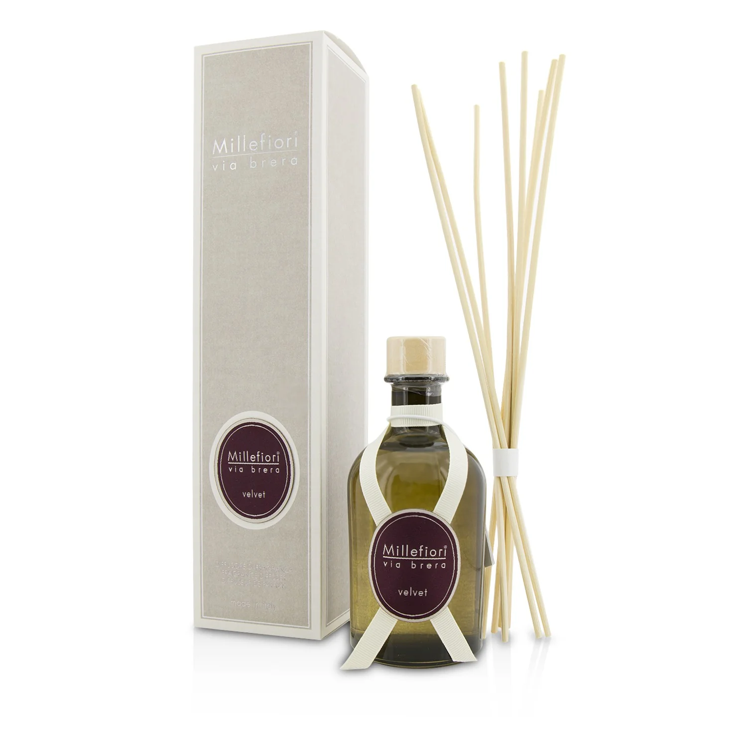 Millefiori Via Brera Fragrance Diffuser - Velvet  250ml/8.45oz