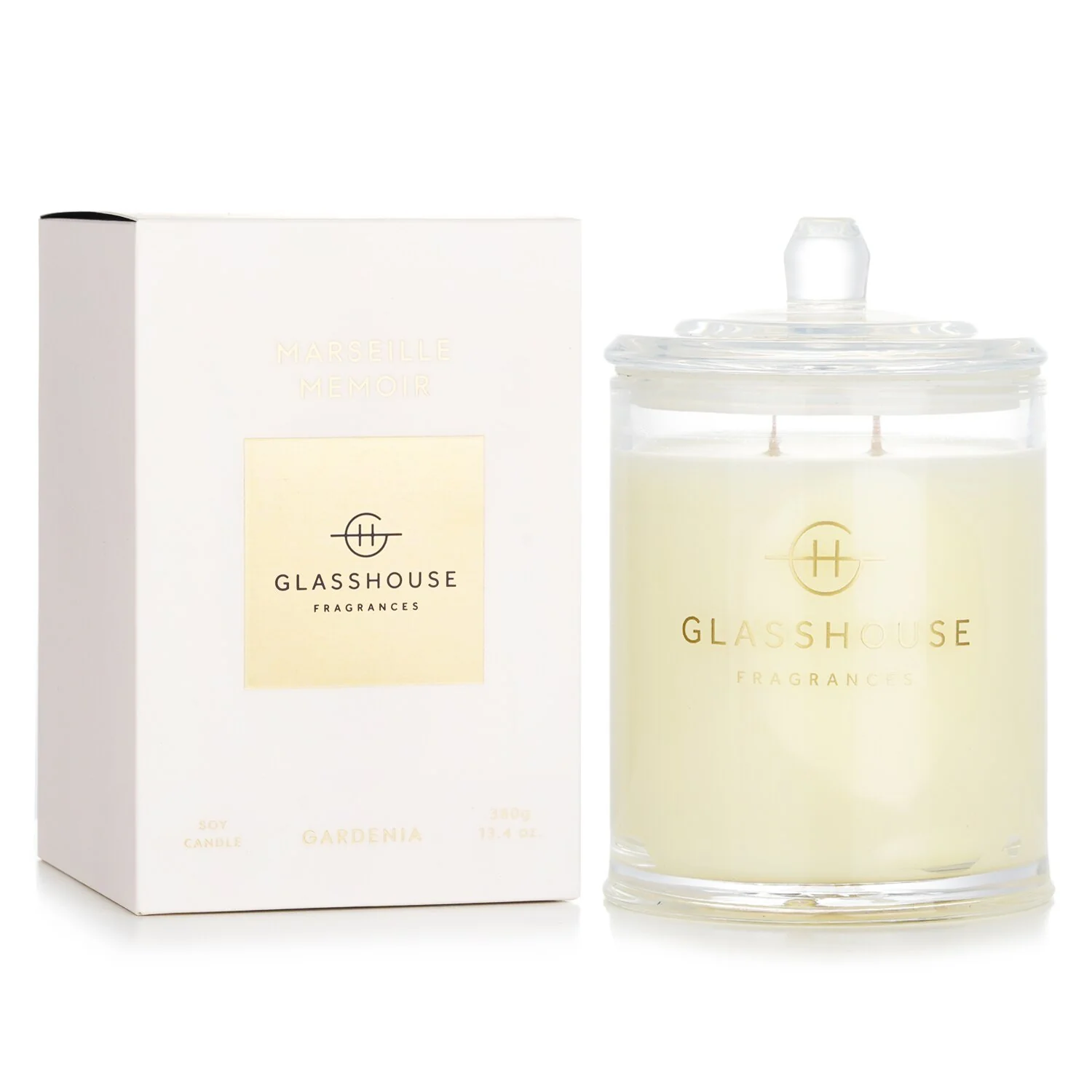 Glasshouse Triple Scented Soy Candle - Marseille Memoir (Gardenia)  60g/2.1oz