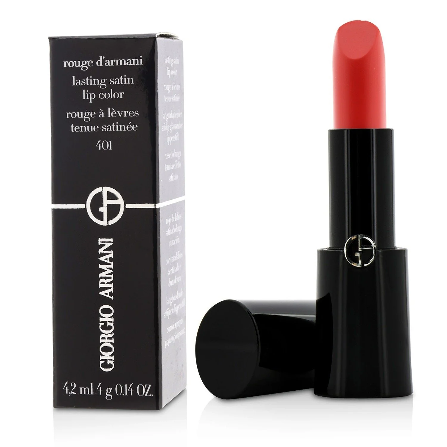 Giorgio Armani Rouge d'Armani Lasting Satin Lip Color - # 601 Attitude  4g/0.14oz