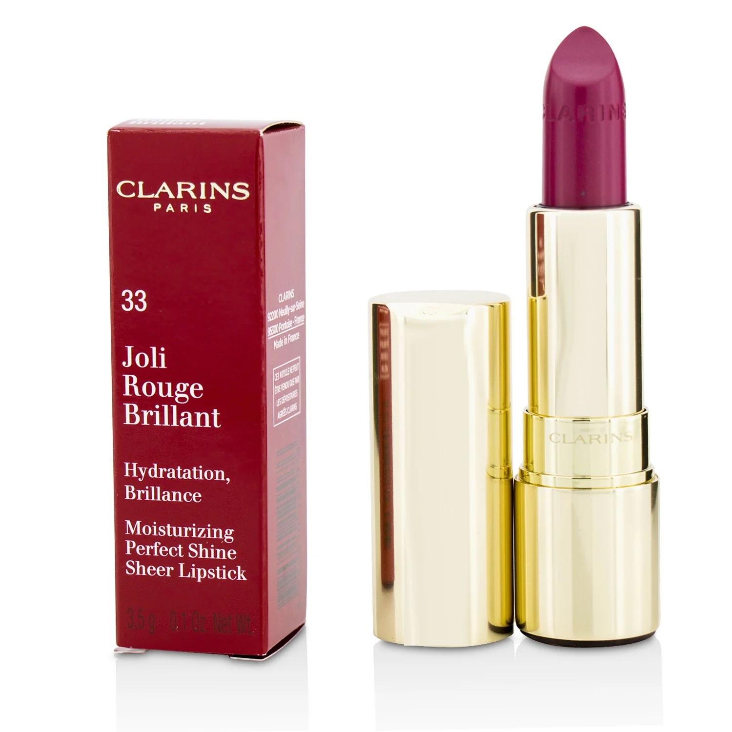 Clarins Joli Rouge Brillant (Moisturizing Perfect Shine Sheer Lipstick) - # 757S Nude Brick  3.5g/0.1oz