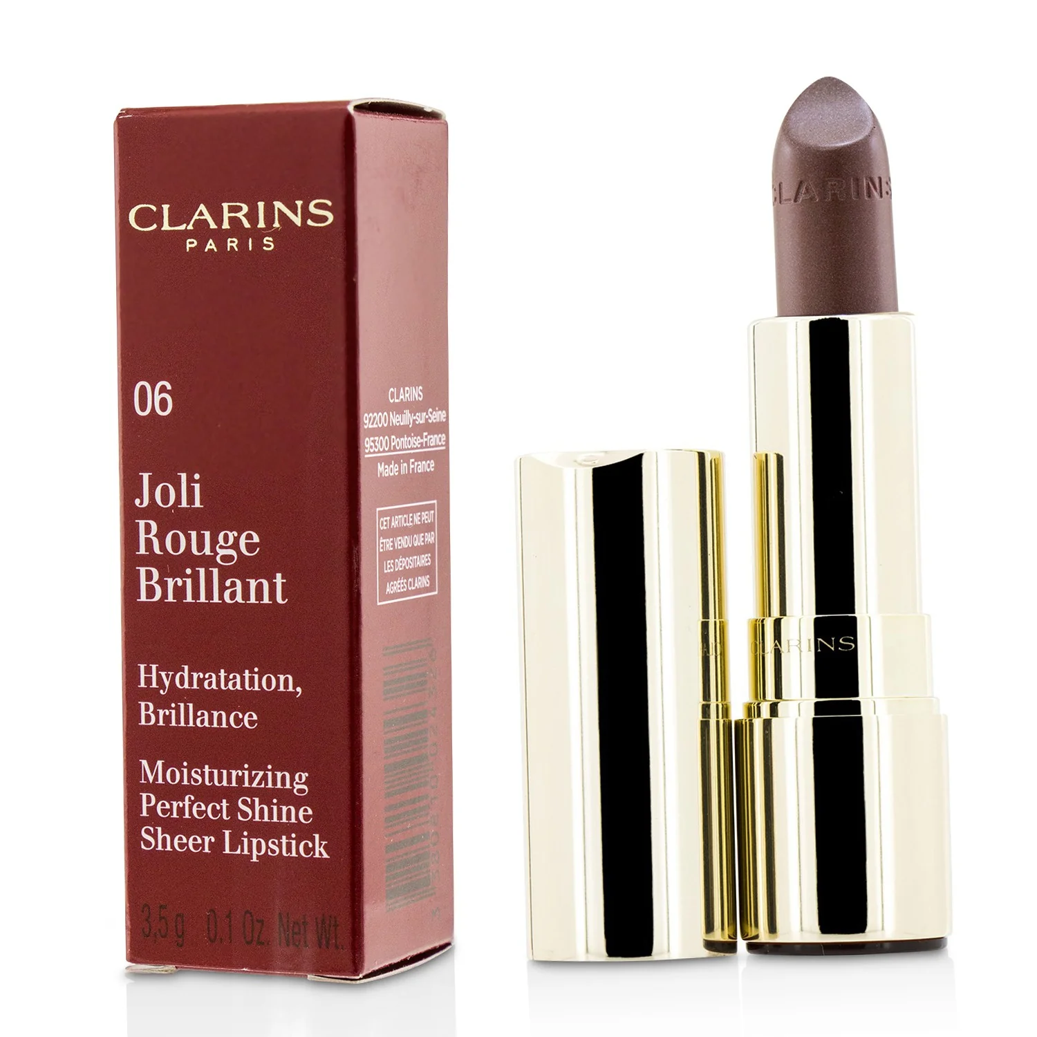 Clarins Joli Rouge Brillant (Moisturizing Perfect Shine Sheer Lipstick) - # 757S Nude Brick  3.5g/0.1oz