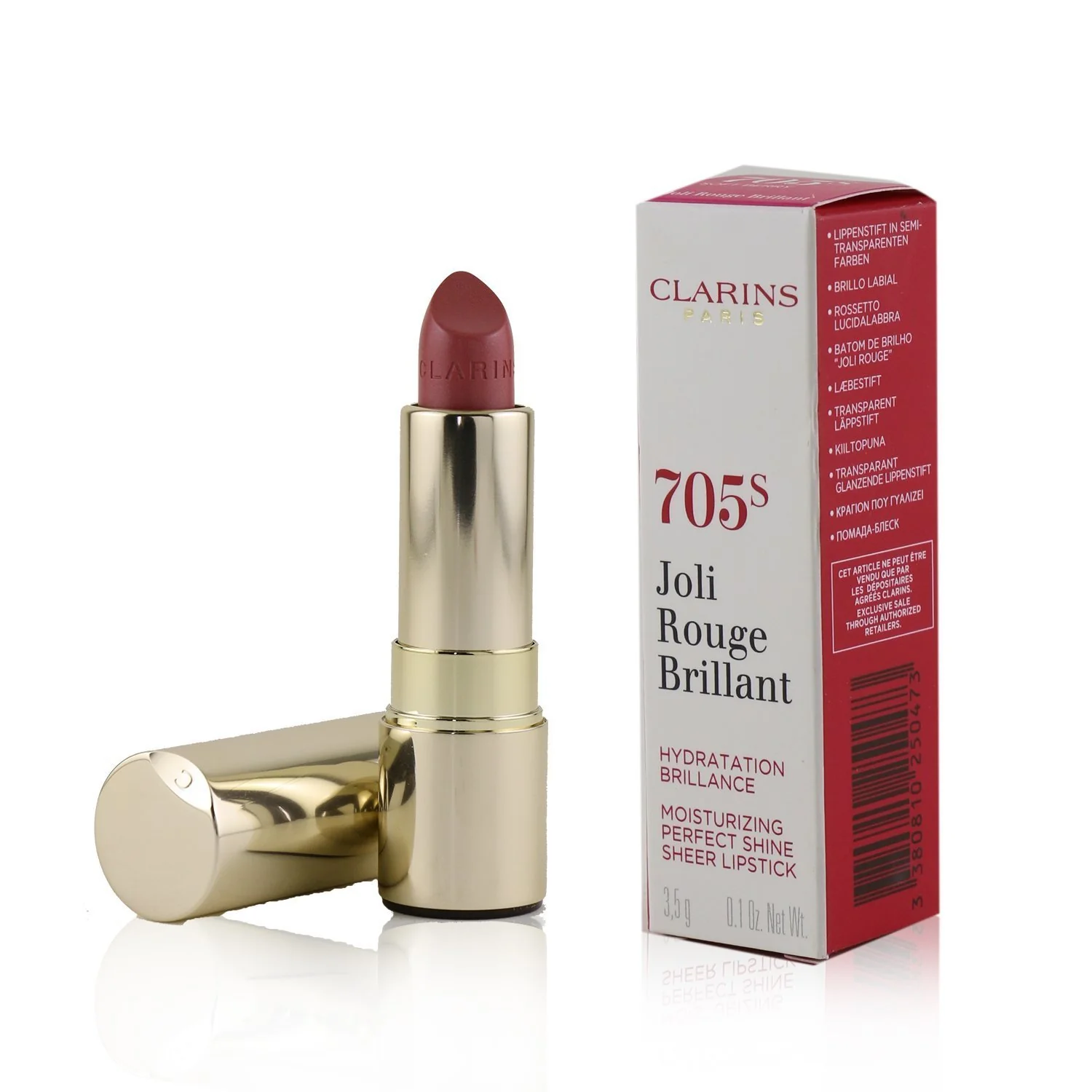 Clarins Joli Rouge Brillant (Moisturizing Perfect Shine Sheer Lipstick) - # 757S Nude Brick  3.5g/0.1oz