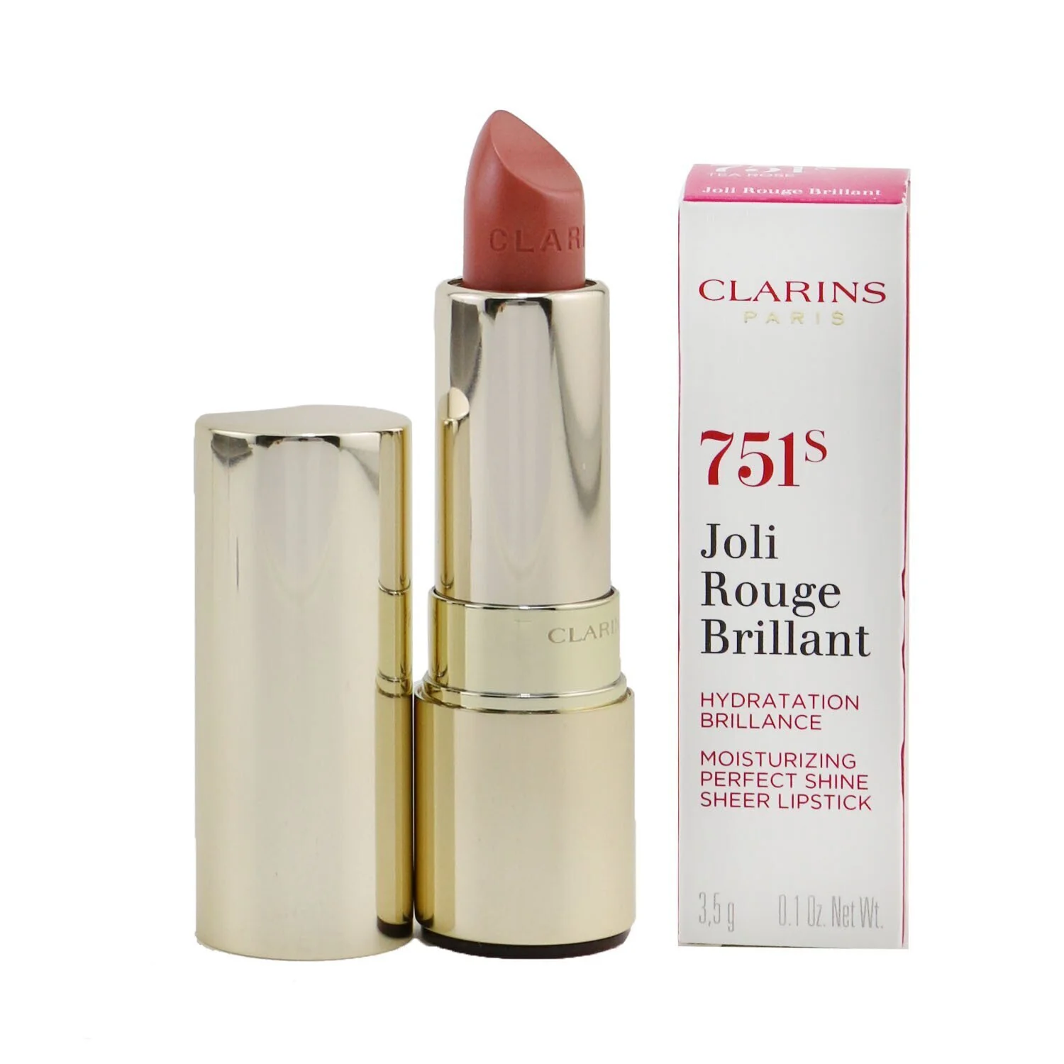 Clarins Joli Rouge Brillant (Moisturizing Perfect Shine Sheer Lipstick) - # 757S Nude Brick  3.5g/0.1oz