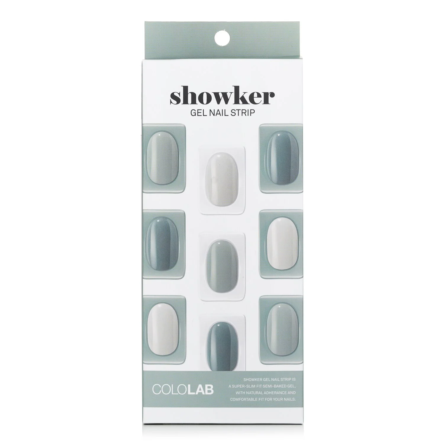 Cololab Showker Gel Nail Strip # CNA401 Blackberry Marble  1pcs