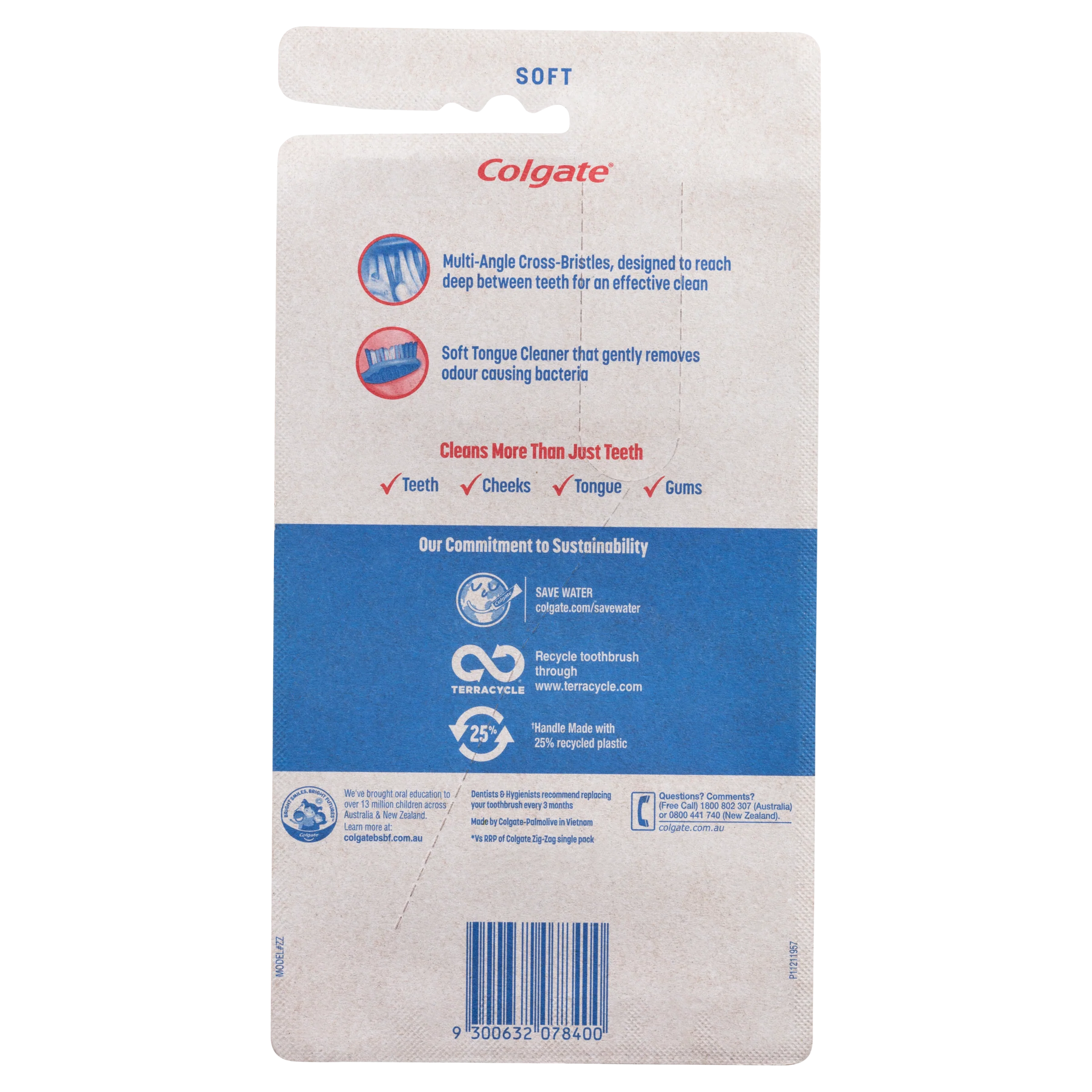 Colgate Toothbrush Zigzag Soft 6 Pack