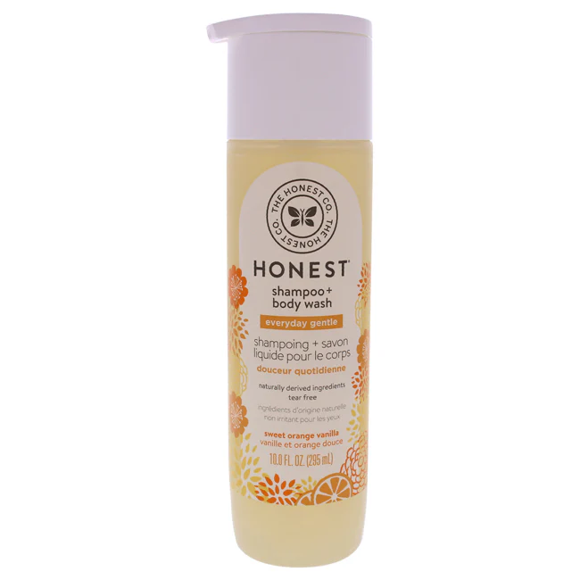 Honest Everyday Gentle Shampoo and Body Wash - Sweet Orange Vanilla by Honest for Kids - 10 oz Shampoo and Body Wash