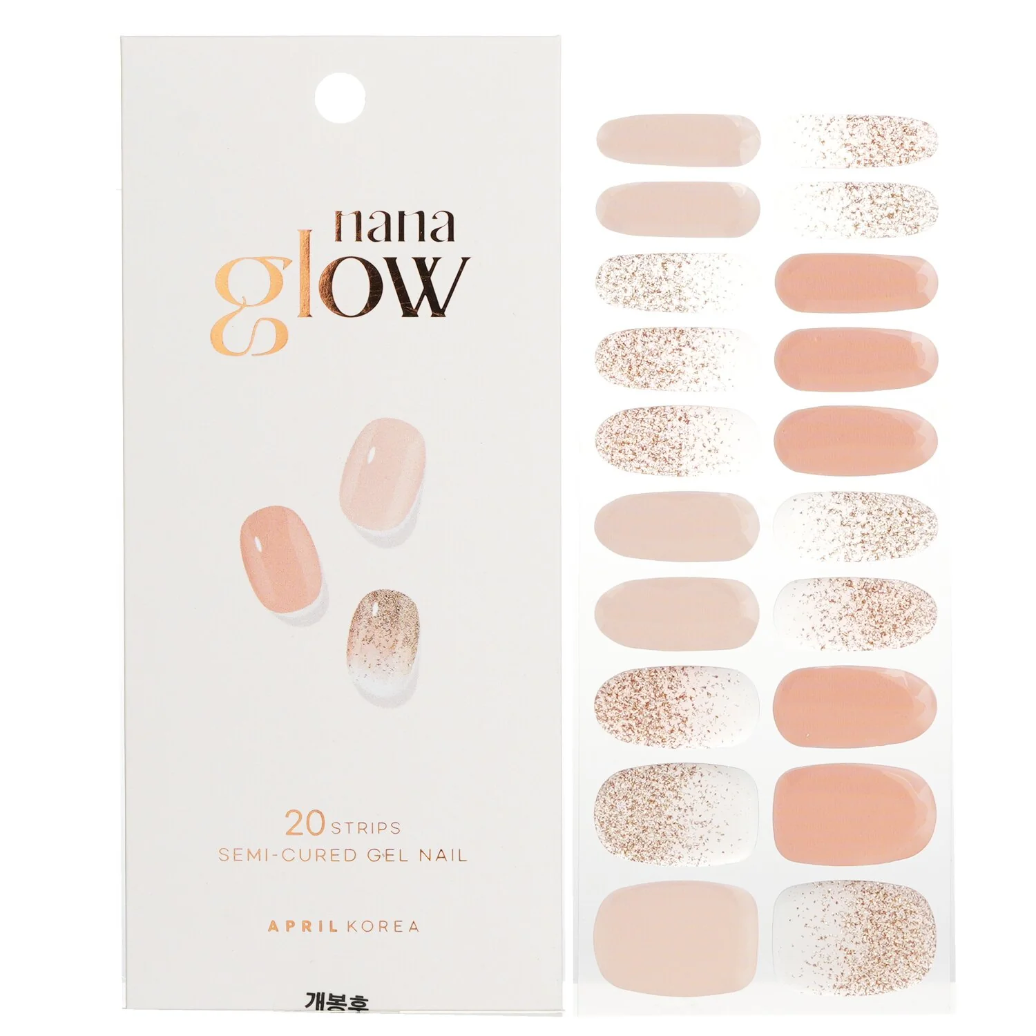 April Korea Nanaglow Nail Sticker - # GN22  20pcs