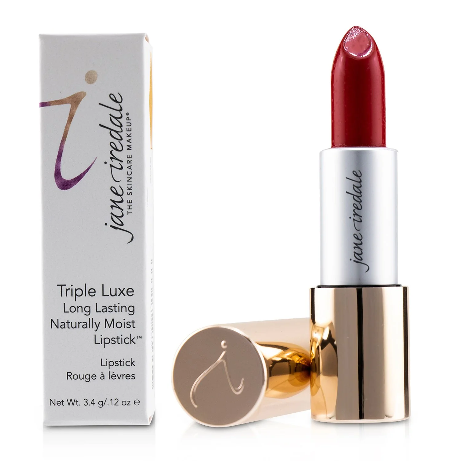 Jane Iredale Triple Luxe Long Lasting Naturally Moist Lipstick - # Megan (Strawberry Red)  3.4g/0.12oz