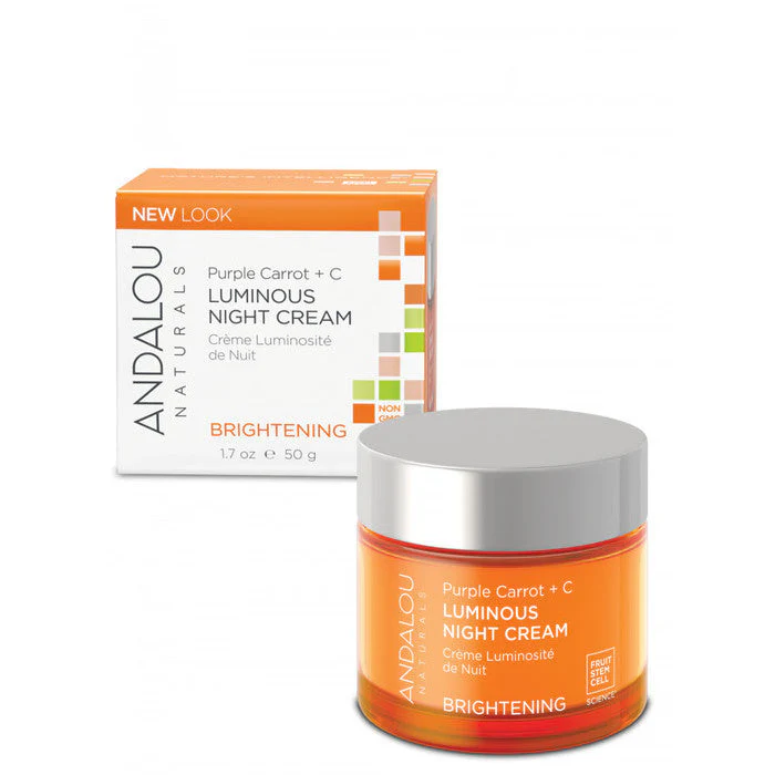 Andalou Naturals Brightening Purple Carrot +C Luminous Night Cream 50g