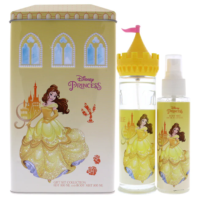 Disney Belle by Disney for Kids - 2 Pc Gift Set 3.4oz EDT Spray, 3.4oz Body Mist
