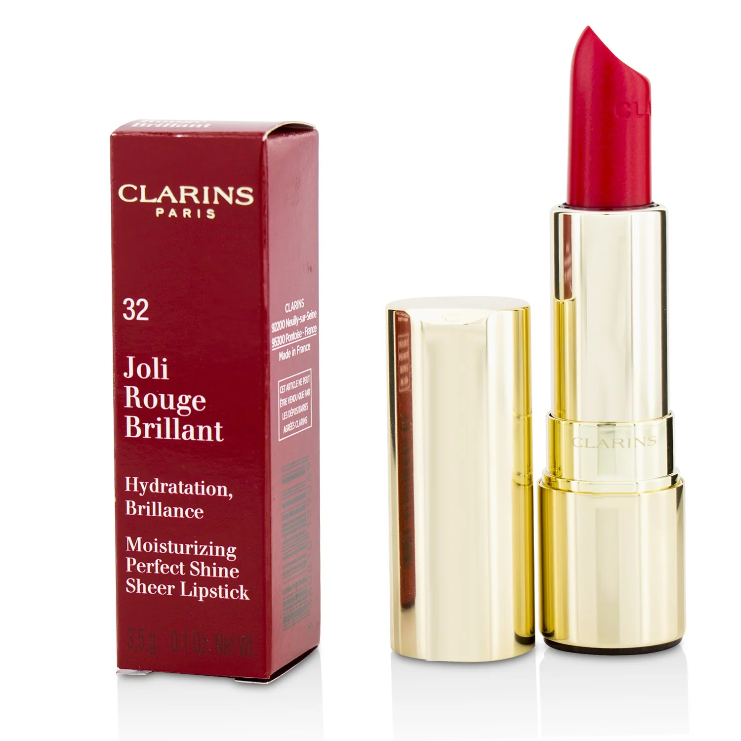 Clarins Joli Rouge Brillant (Moisturizing Perfect Shine Sheer Lipstick) - # 757S Nude Brick  3.5g/0.1oz