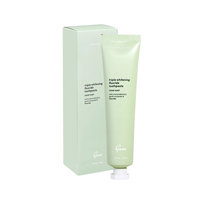 Gem Triple Whitening Toothpaste Crisp Mint 100g