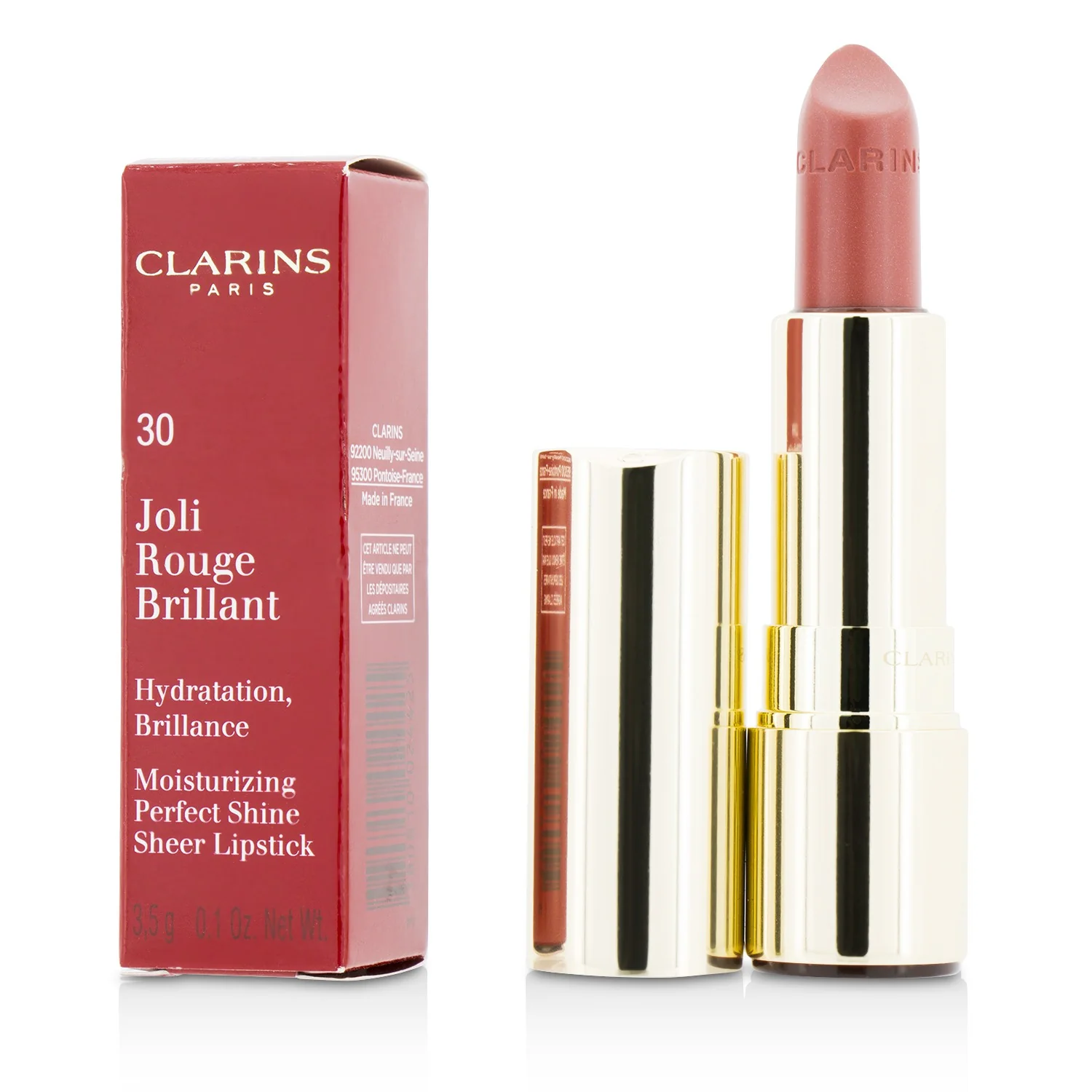 Clarins Joli Rouge Brillant (Moisturizing Perfect Shine Sheer Lipstick) - # 757S Nude Brick  3.5g/0.1oz